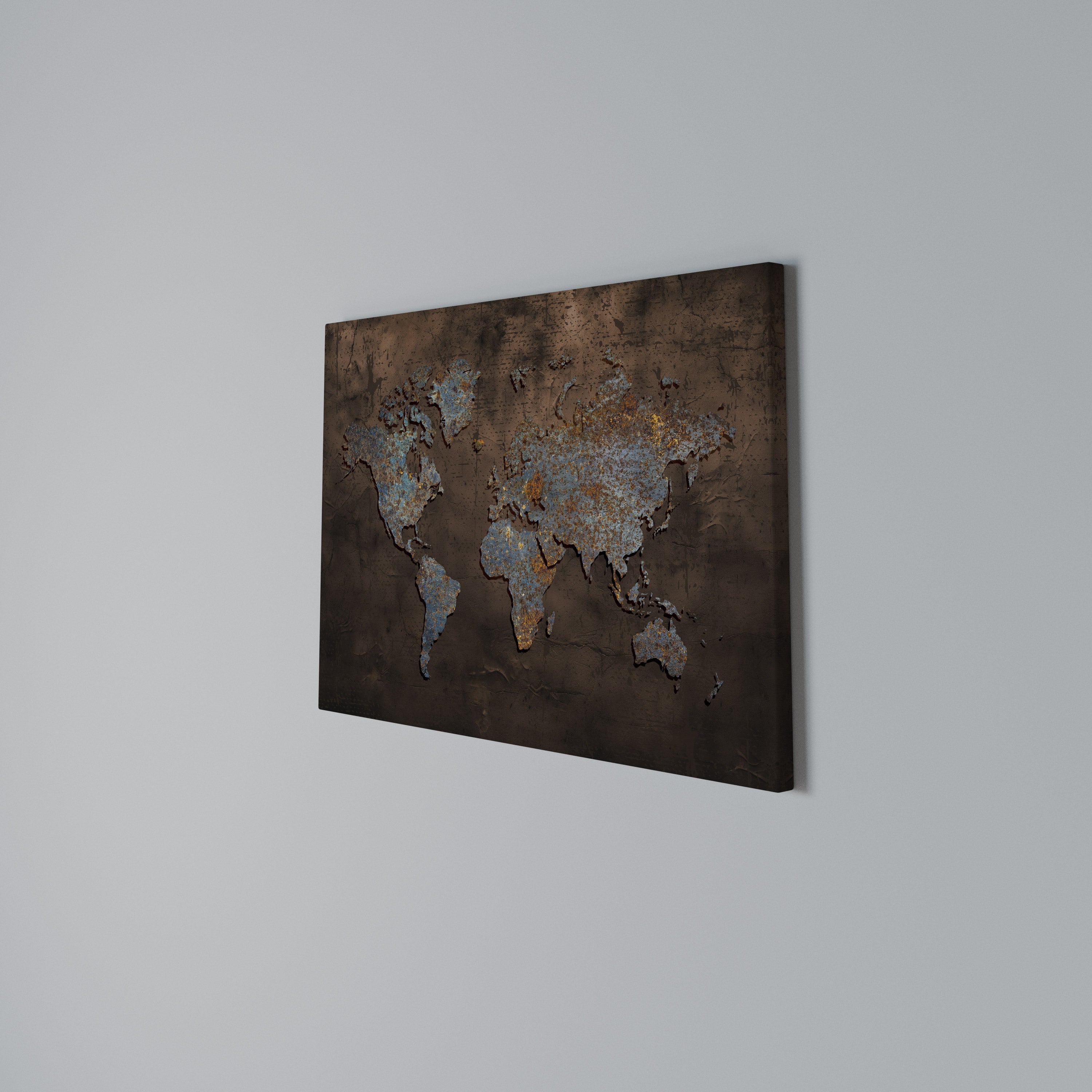 METALLIC MAP OF MEMORIES Poziomy obraz na płótnie