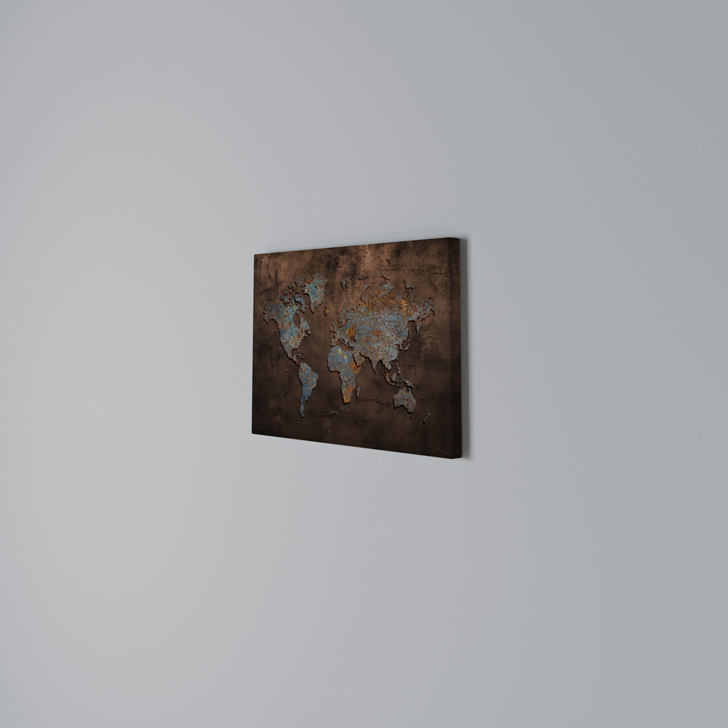 METALLIC MAP OF MEMORIES Poziomy obraz na płótnie