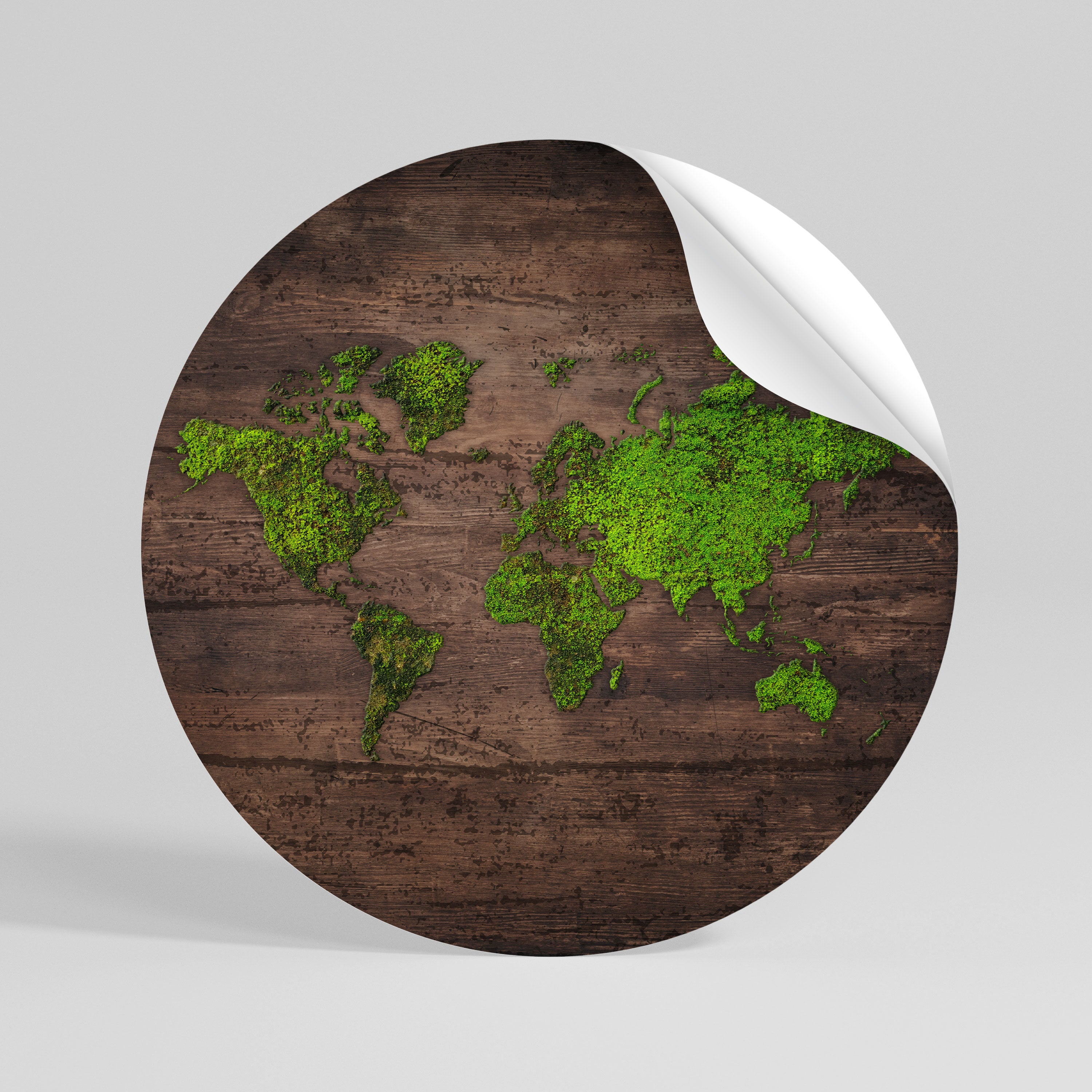 GREEN EARTH VISION Naklejka - okrągła