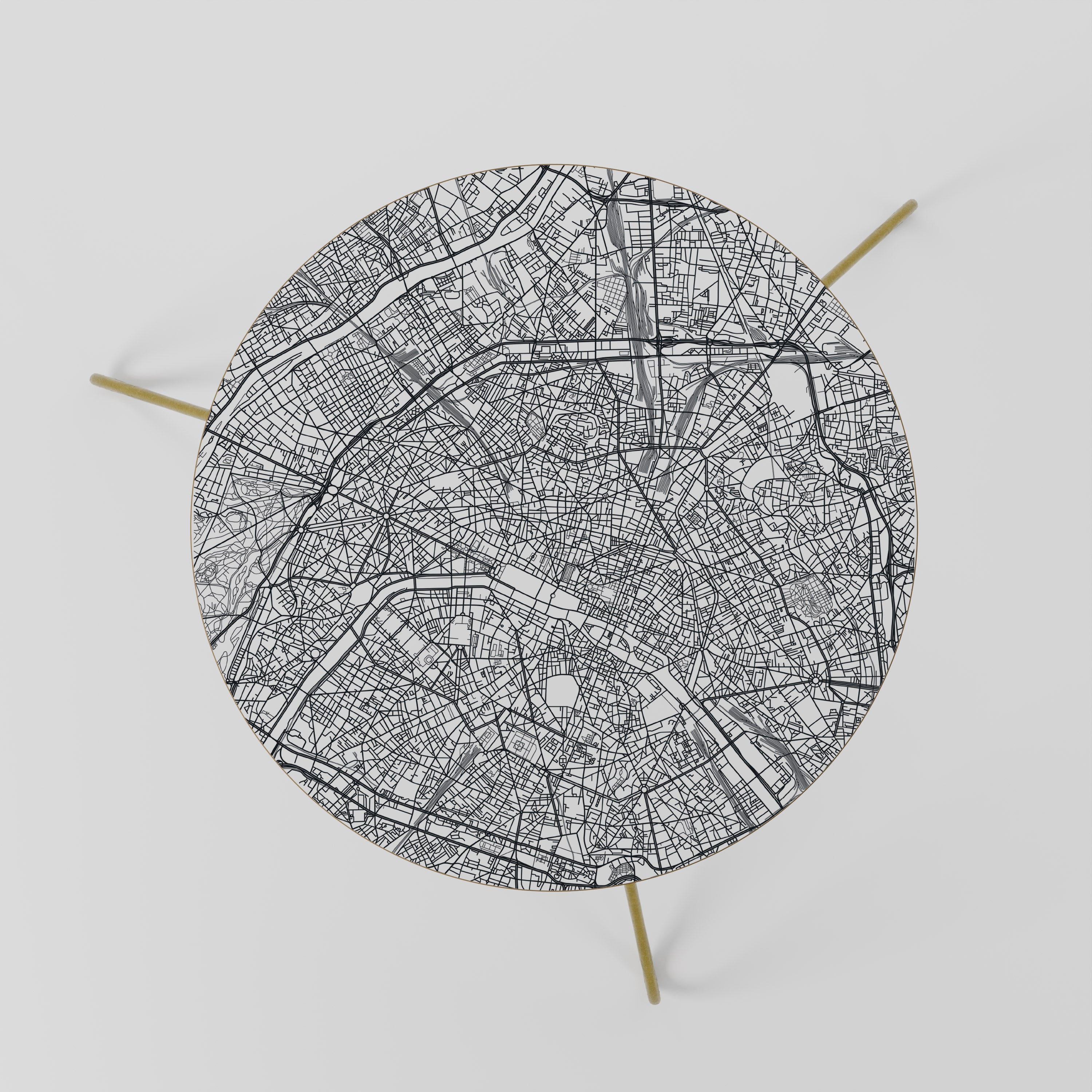 PARIS TOWN PLAN Stolik kawowy mały