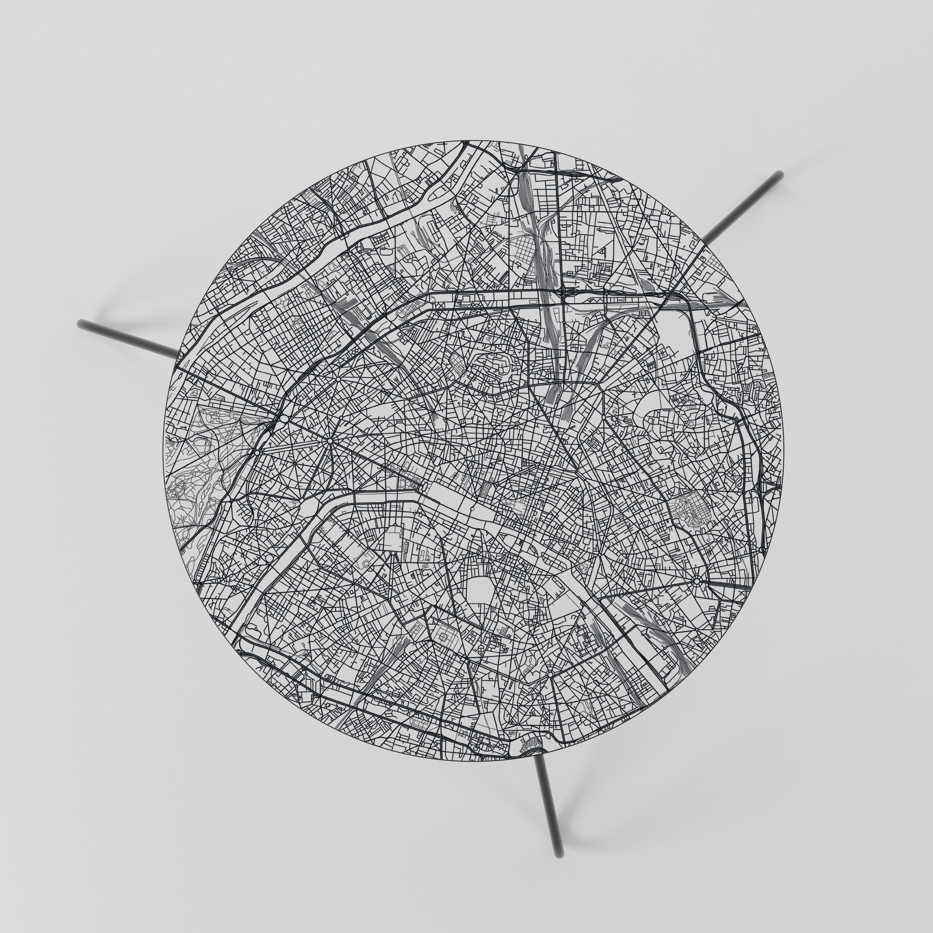 PARIS TOWN PLAN Stolik kawowy mały