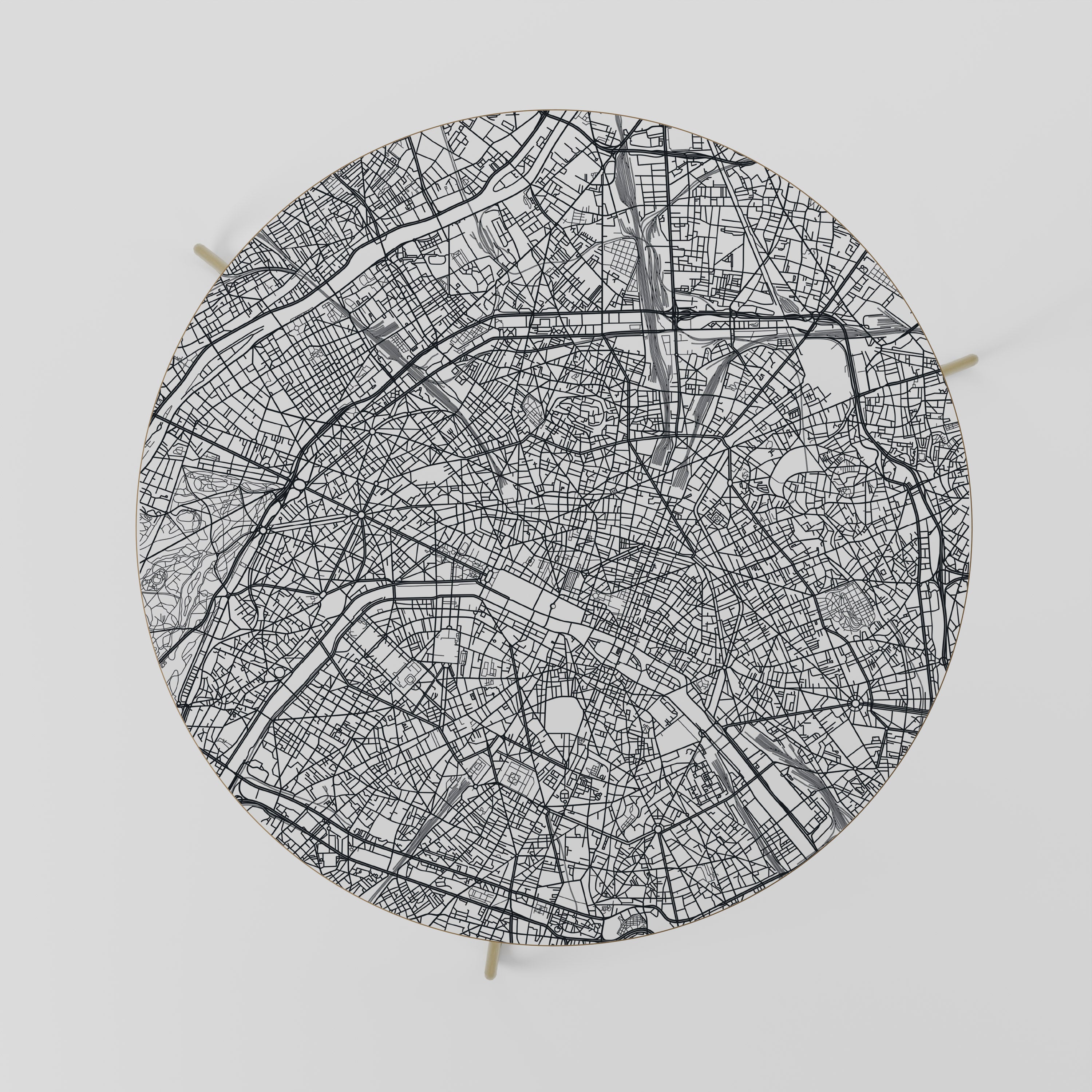 PARIS TOWN PLAN Stolik kawowy duży