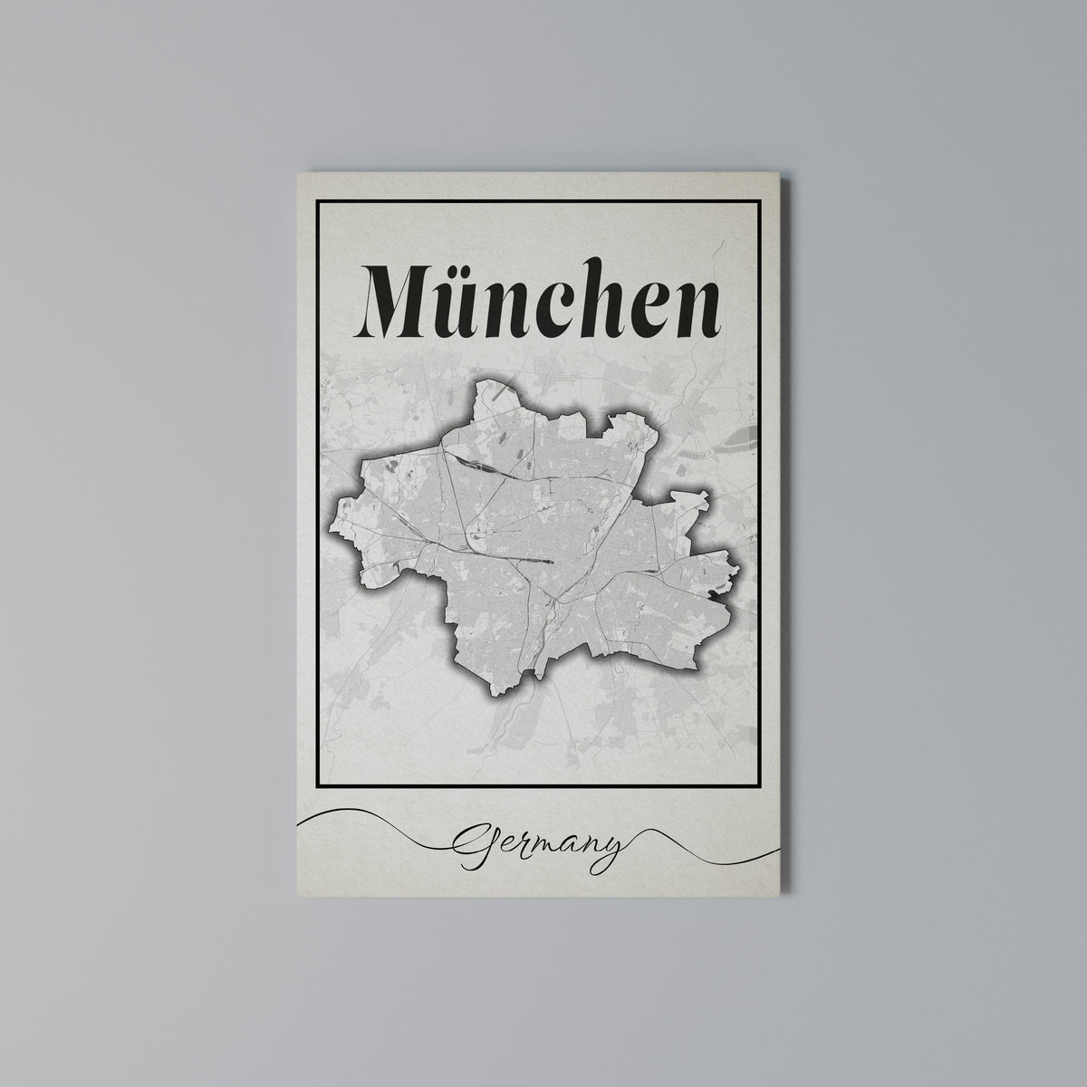 MONOCHROME MÜNCHEN Pionowy obraz na płótnie