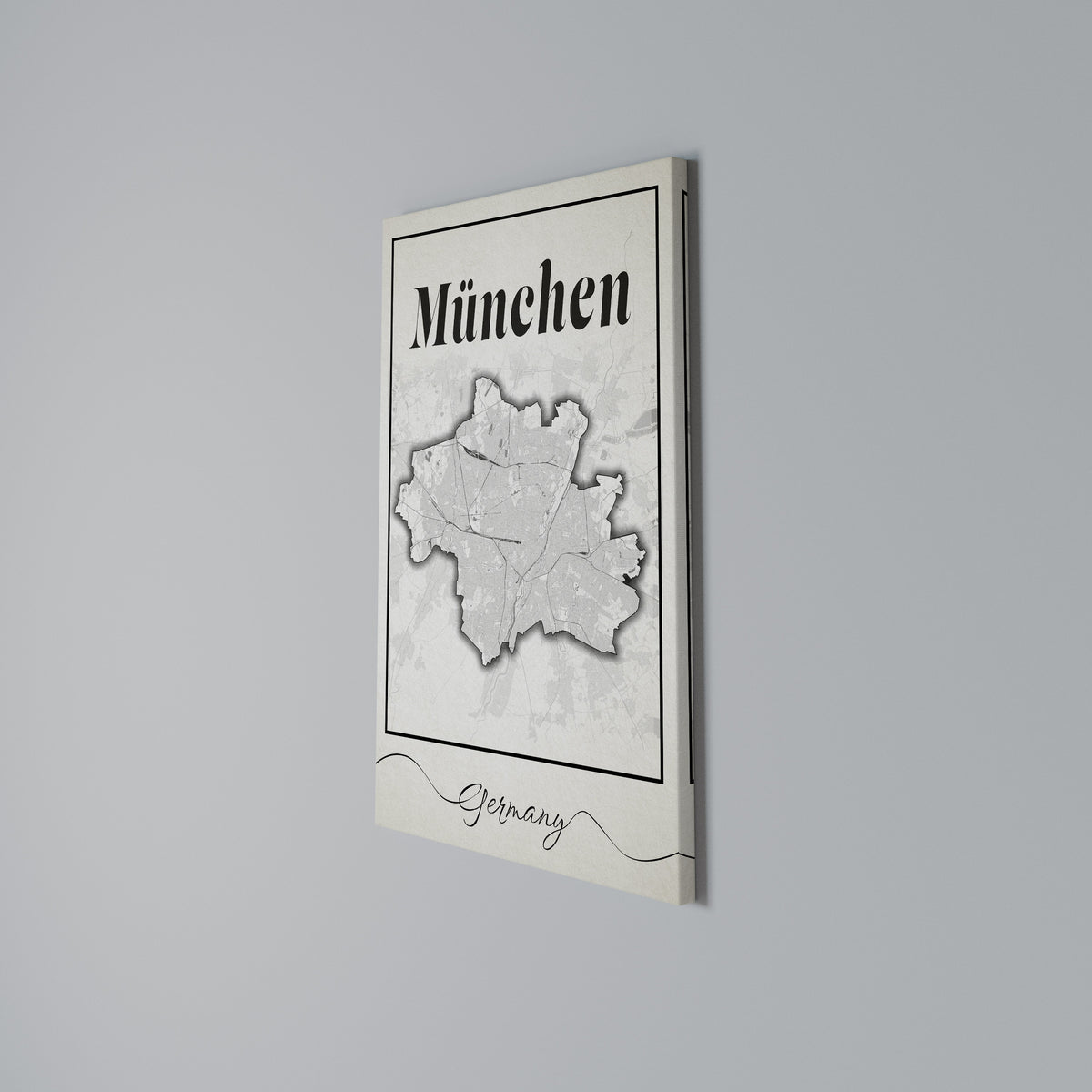 MONOCHROME MÜNCHEN Pionowy obraz na płótnie
