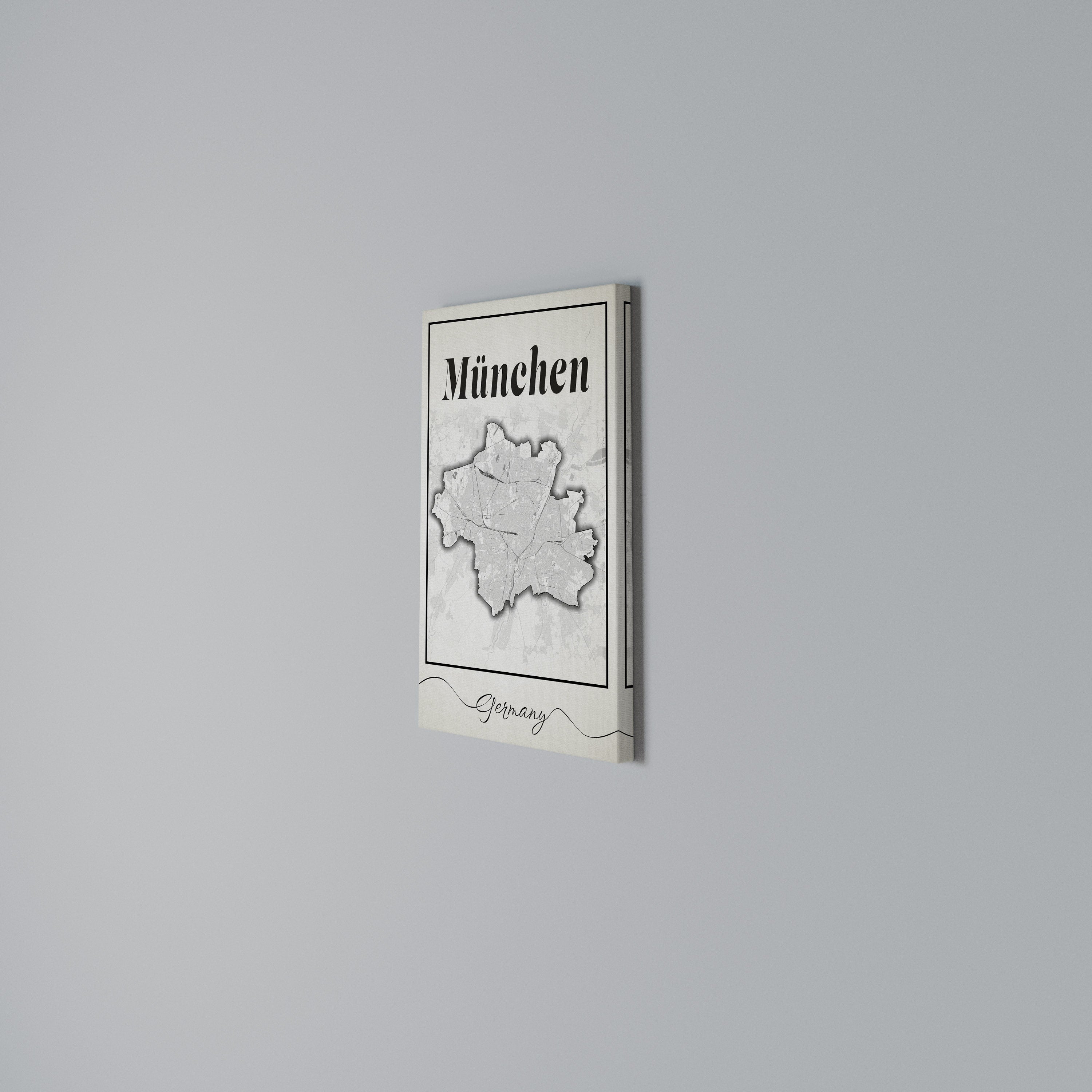 MONOCHROME MÜNCHEN Pionowy obraz na płótnie