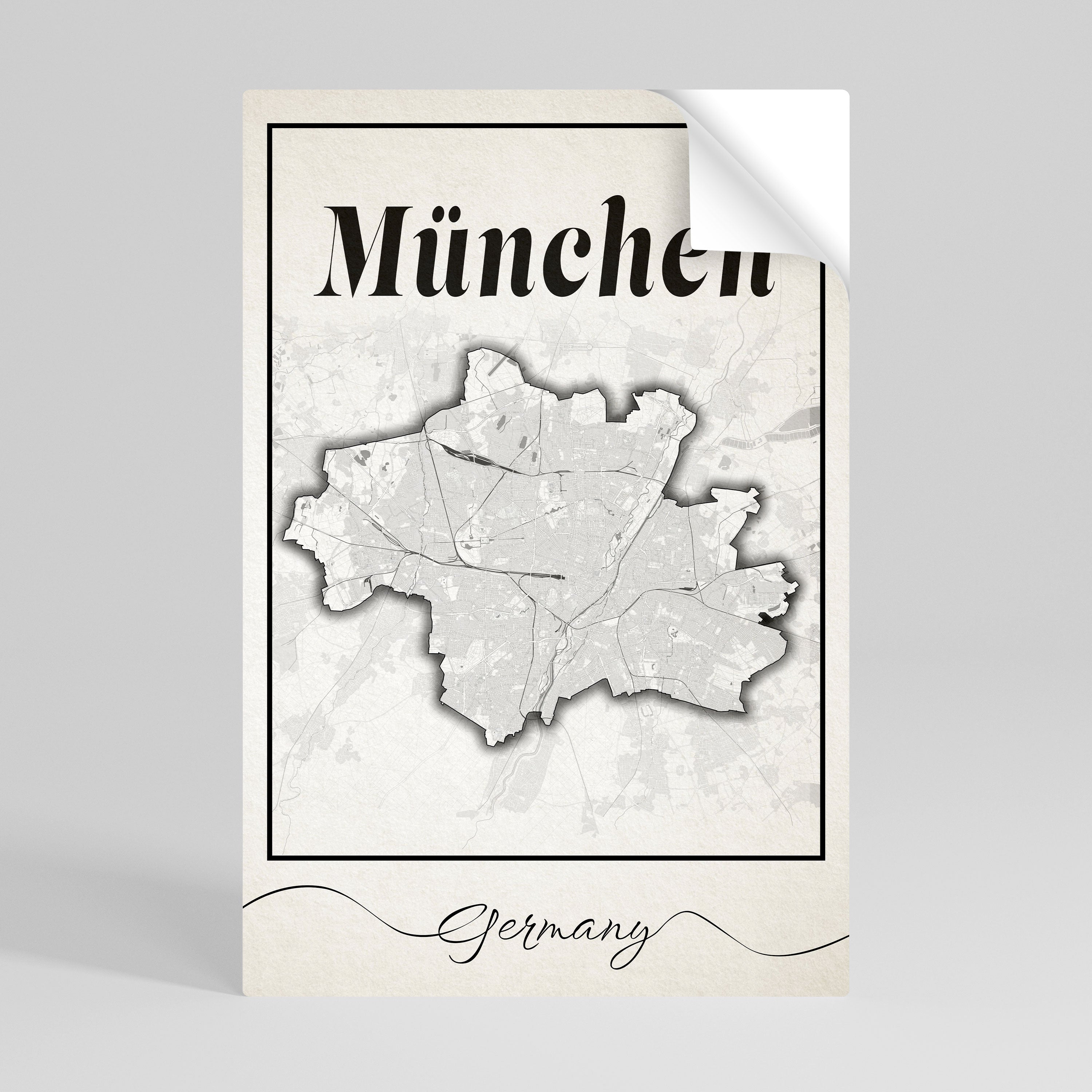 MONOCHROME MÜNCHEN Naklejka/Plakat pionowy