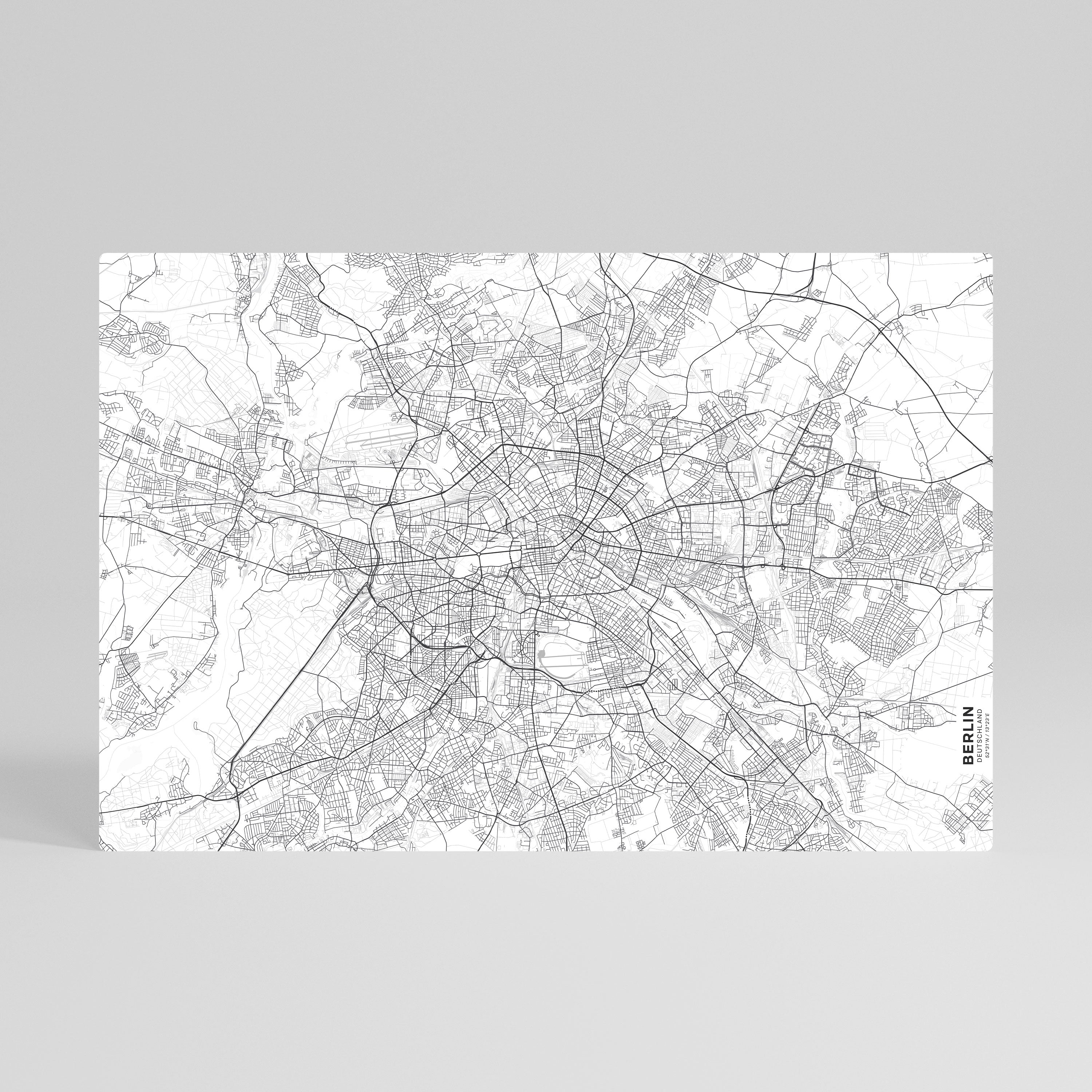 BERLIN PLAN - Obraz na płótnie (poziomy)