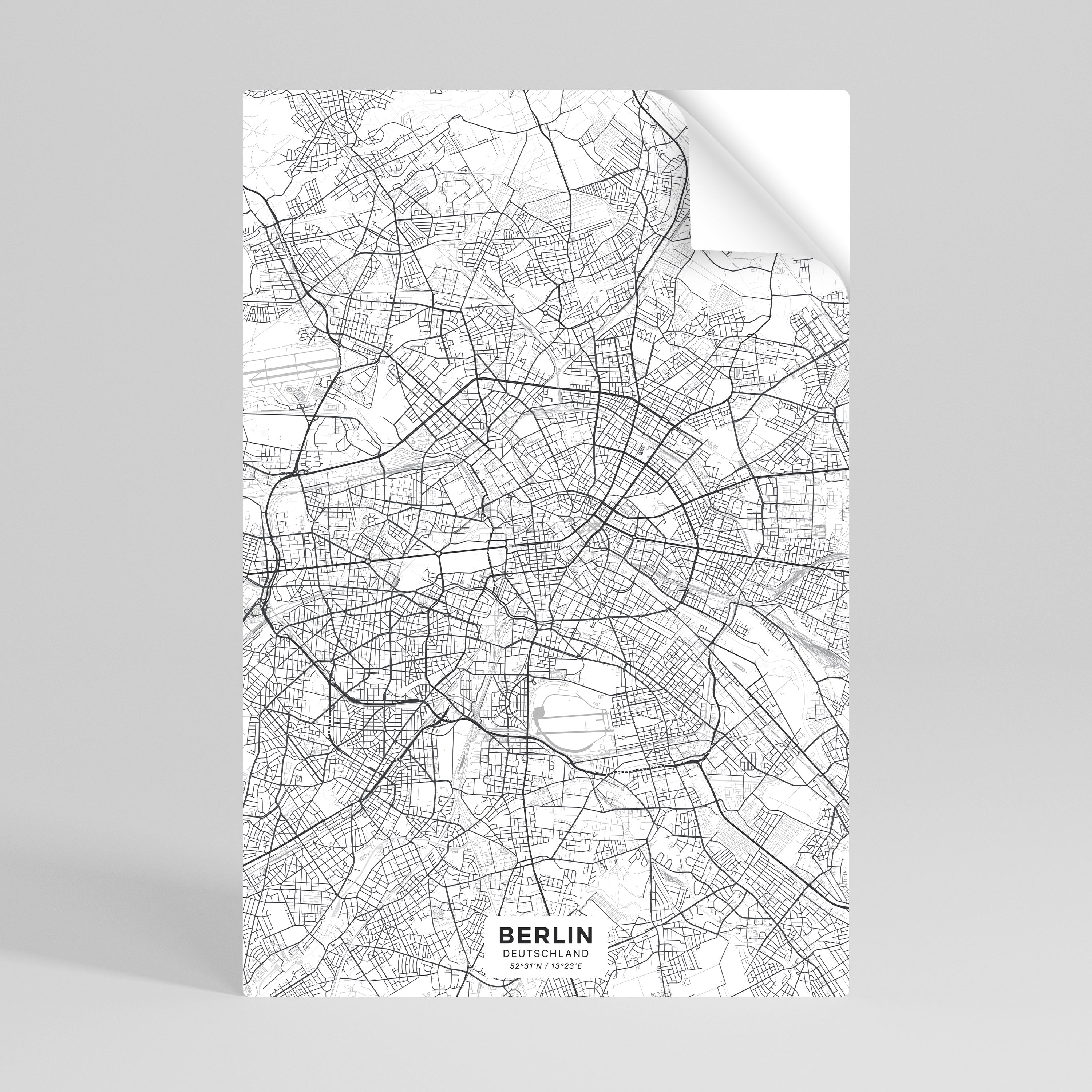 BERLIN PLAN Naklejka/Plakat pionowy