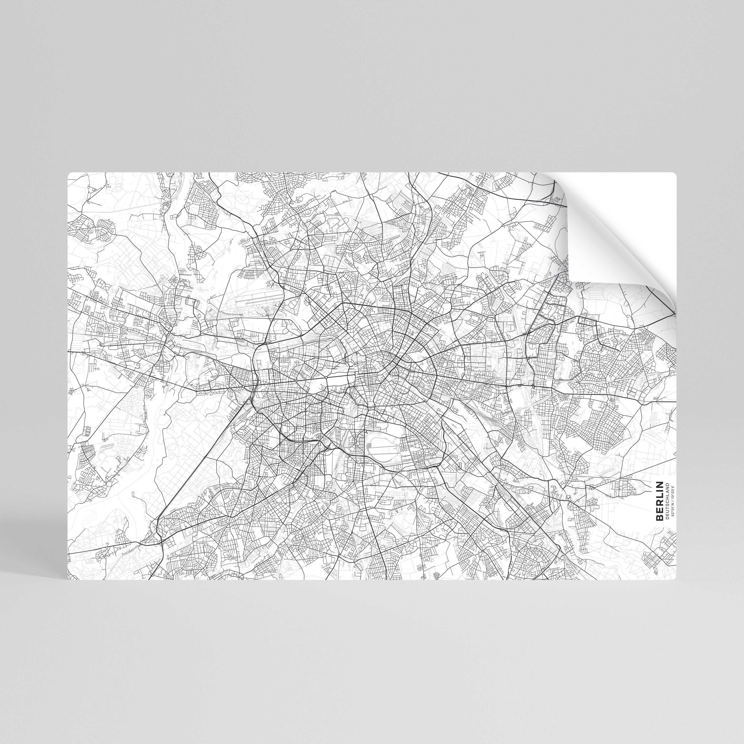 BERLIN PLAN Naklejka/Plakat poziomy