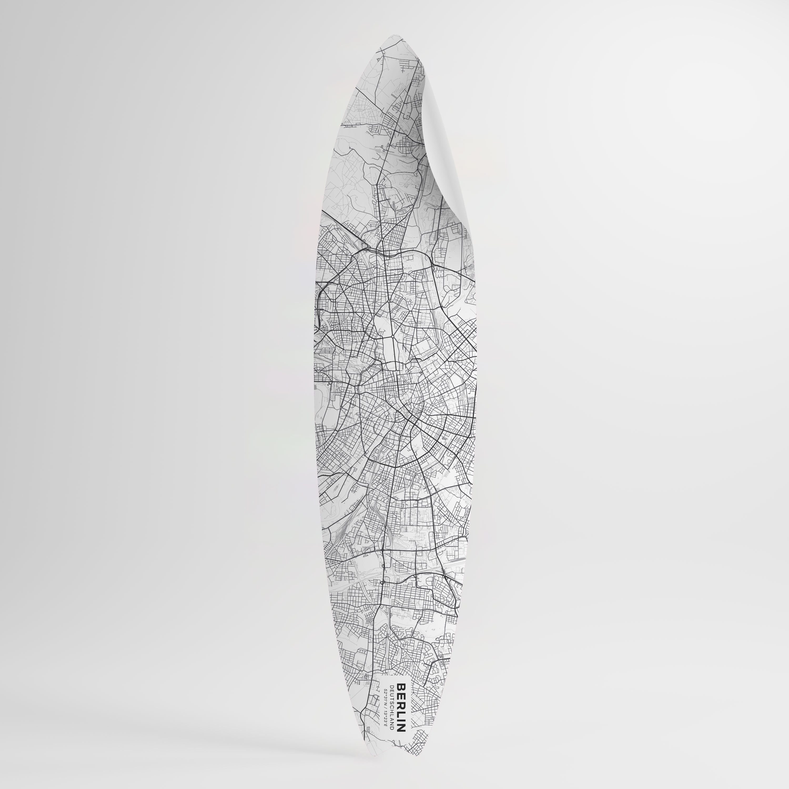 BERLIN PLAN Naklejka - deska surfingowa