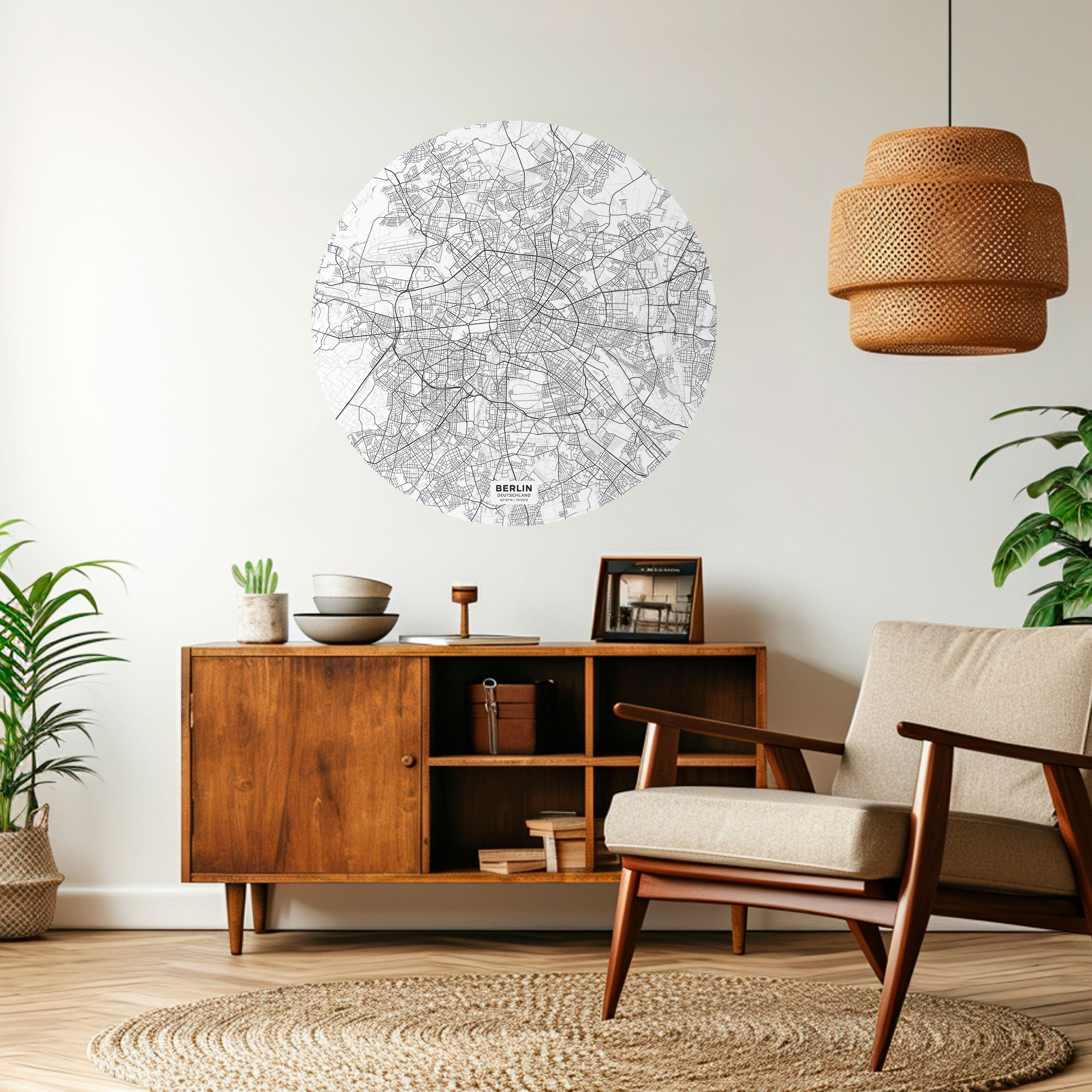 BERLIN PLAN Naklejka okrągła