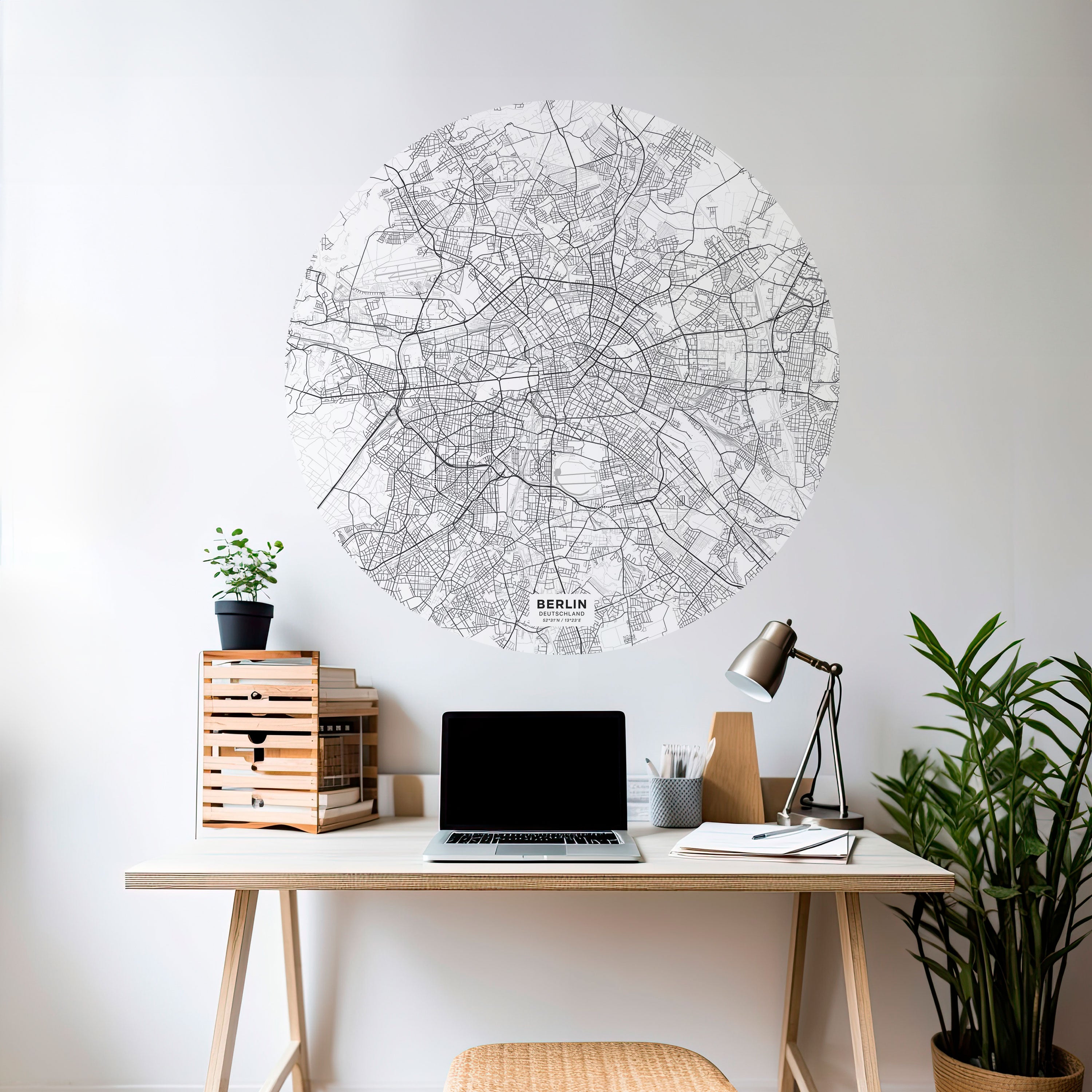 BERLIN PLAN Naklejka okrągła