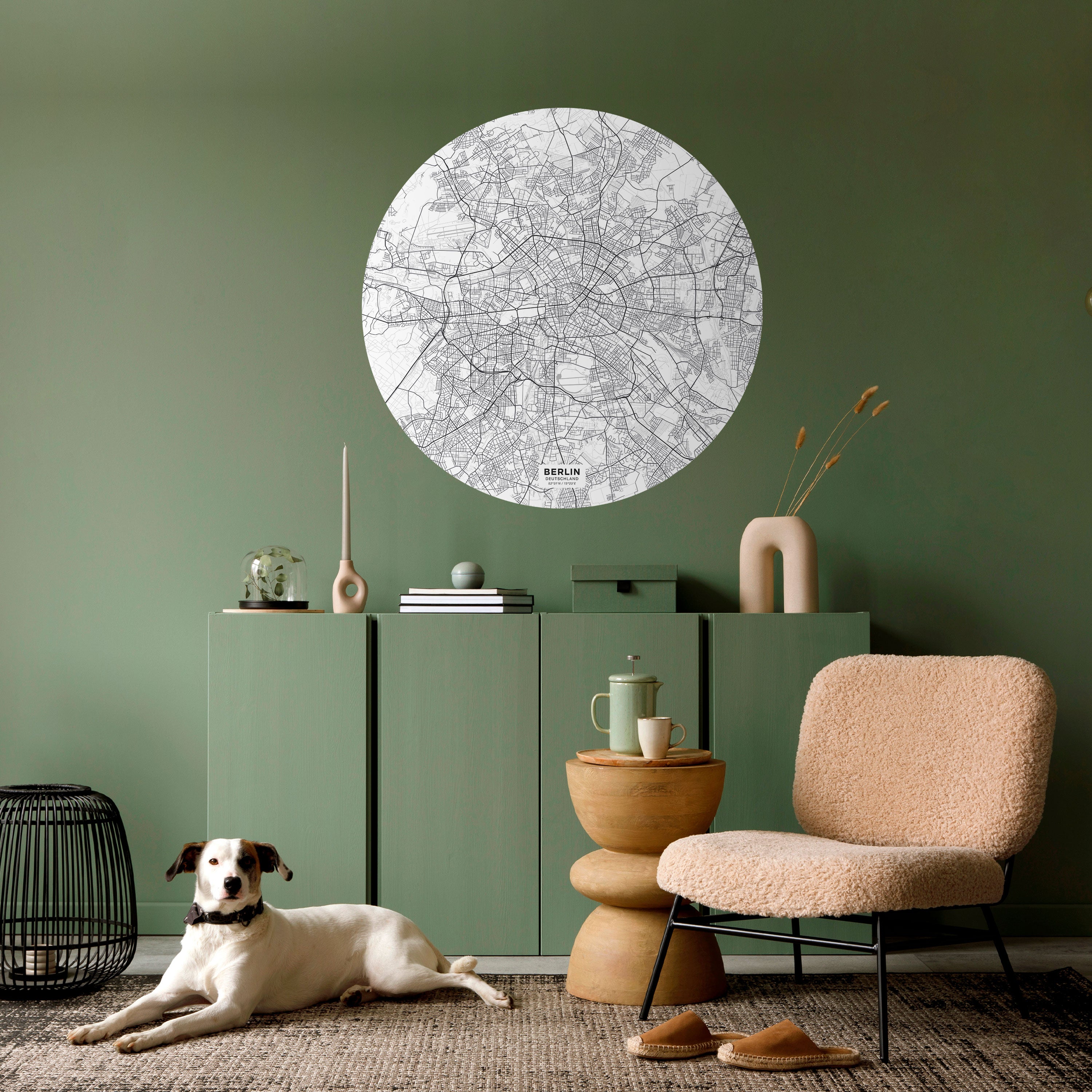 BERLIN PLAN Naklejka okrągła