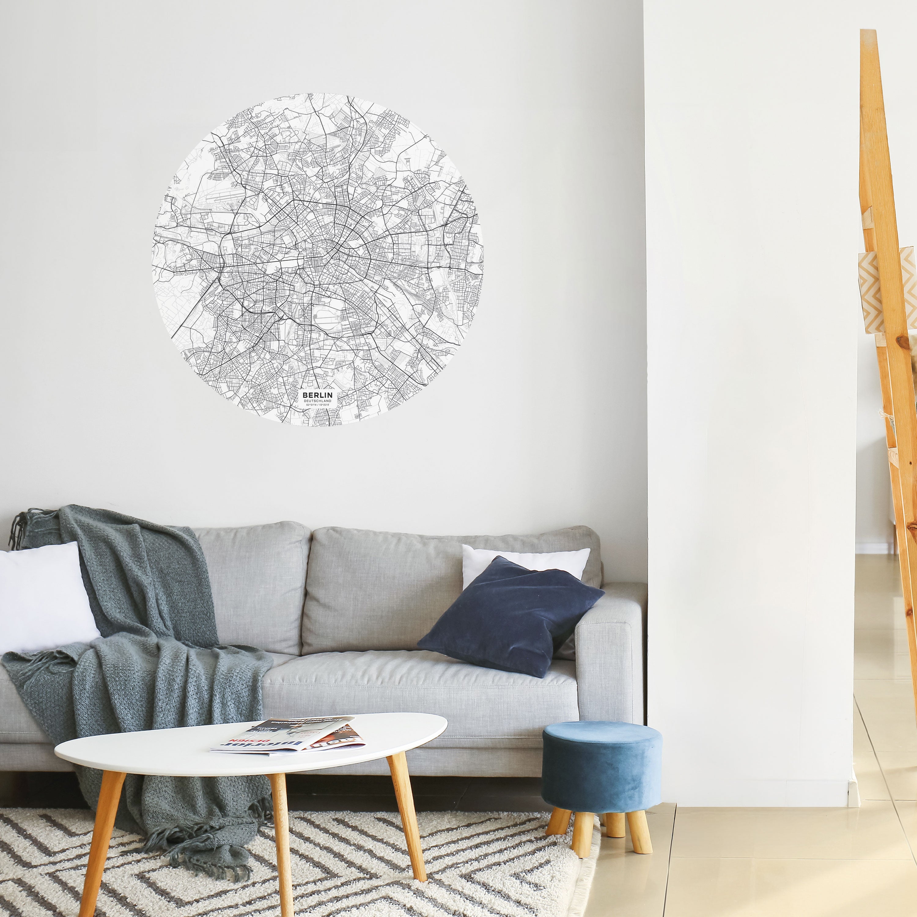 BERLIN PLAN Naklejka okrągła