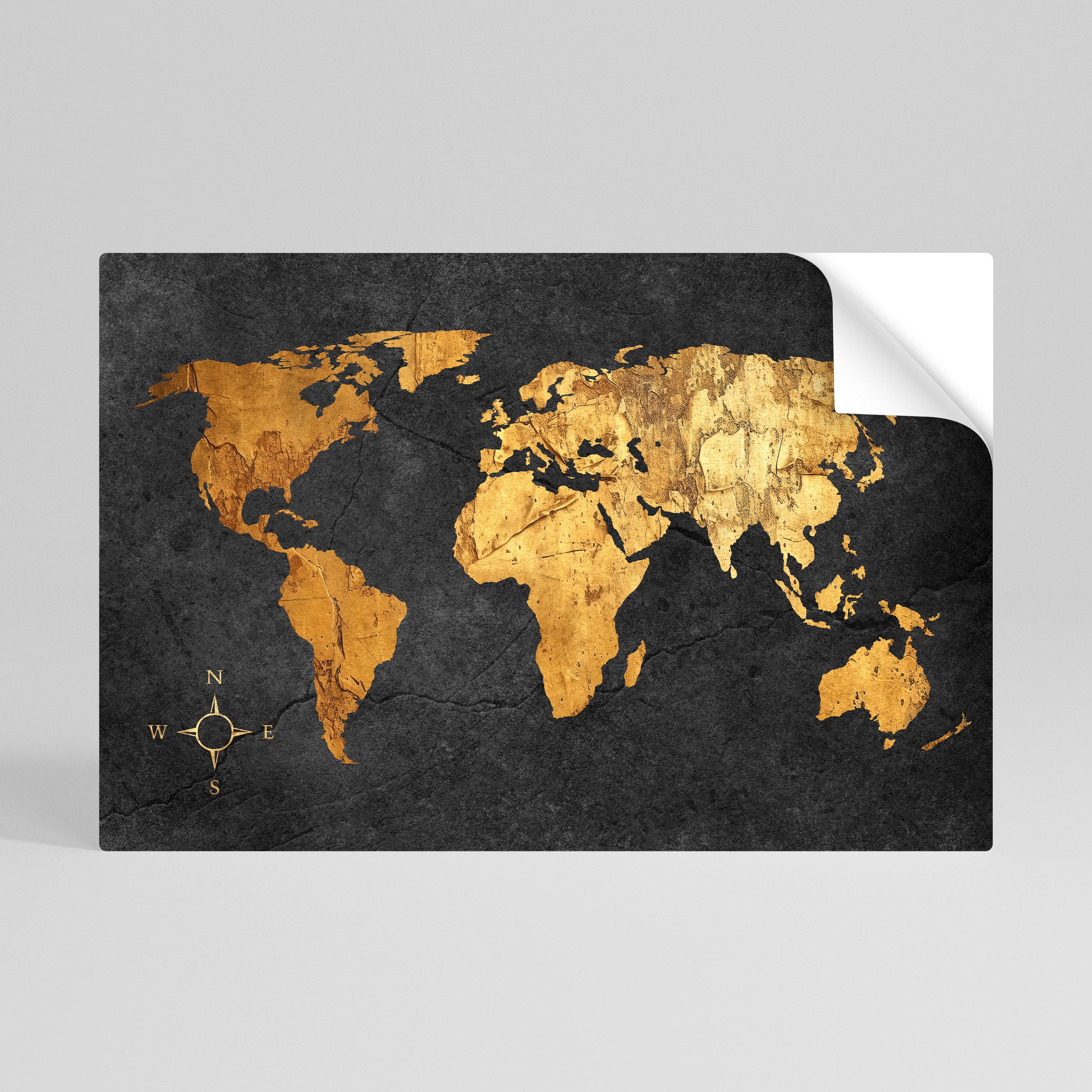 GOLDEN GLOBE ILLUSION Naklejka/Plakat poziomy