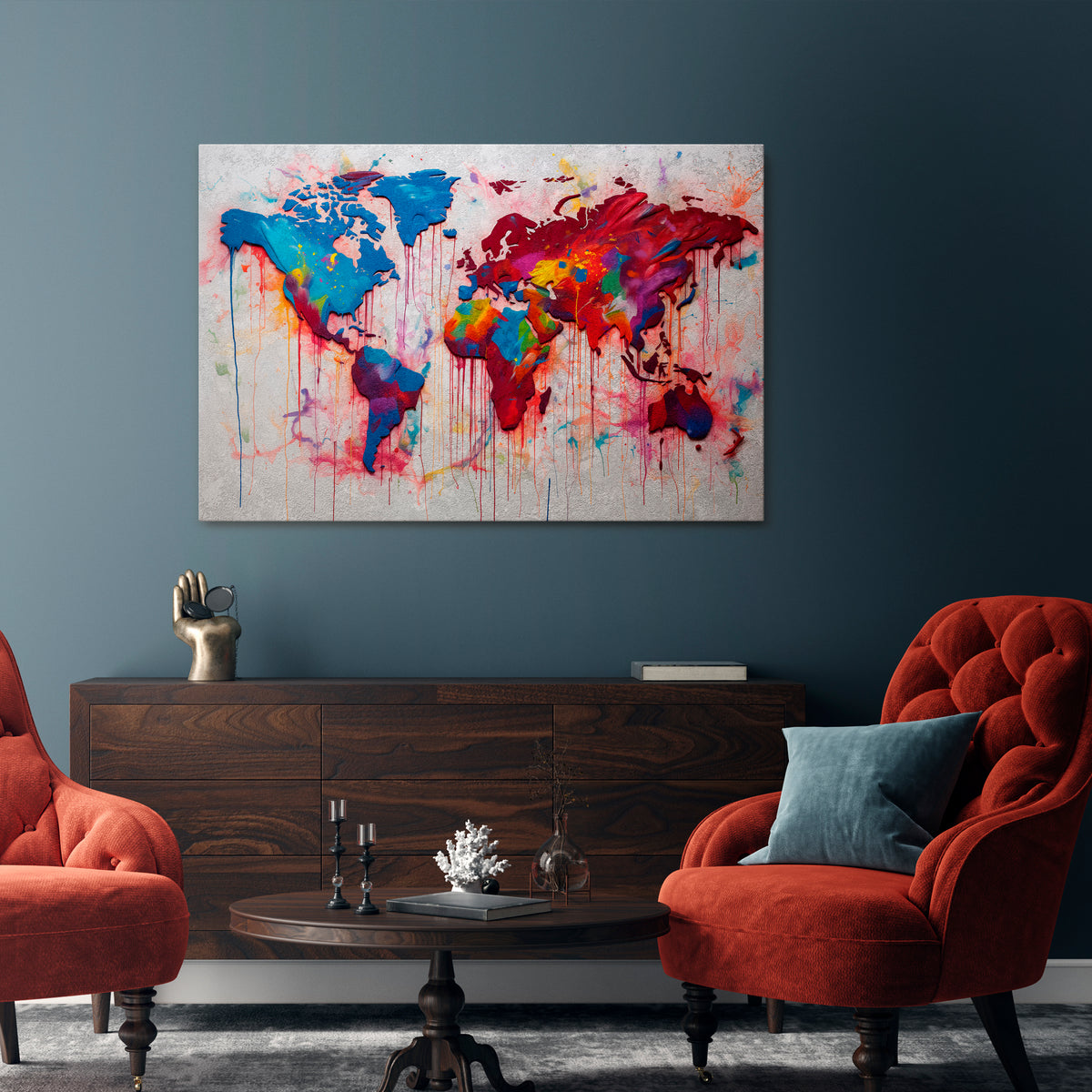 ARTISTIC ATLAS Poziomy obraz na płótnie