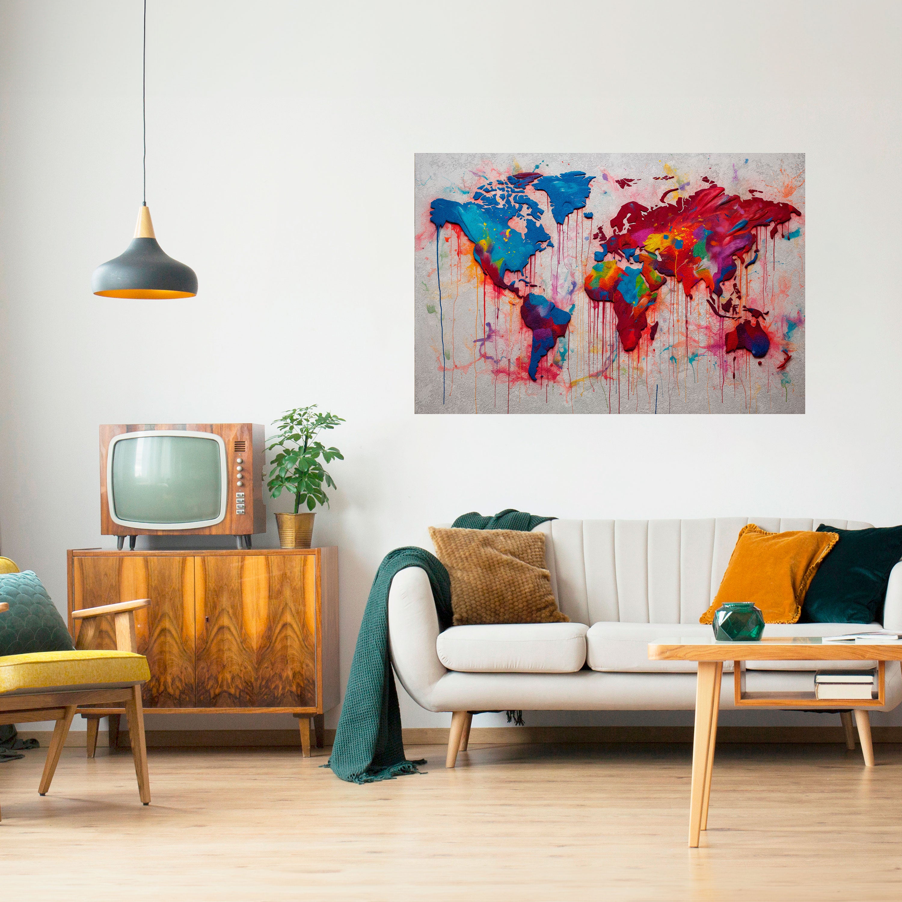 ARTISTIC ATLAS Naklejka/Plakat poziomy