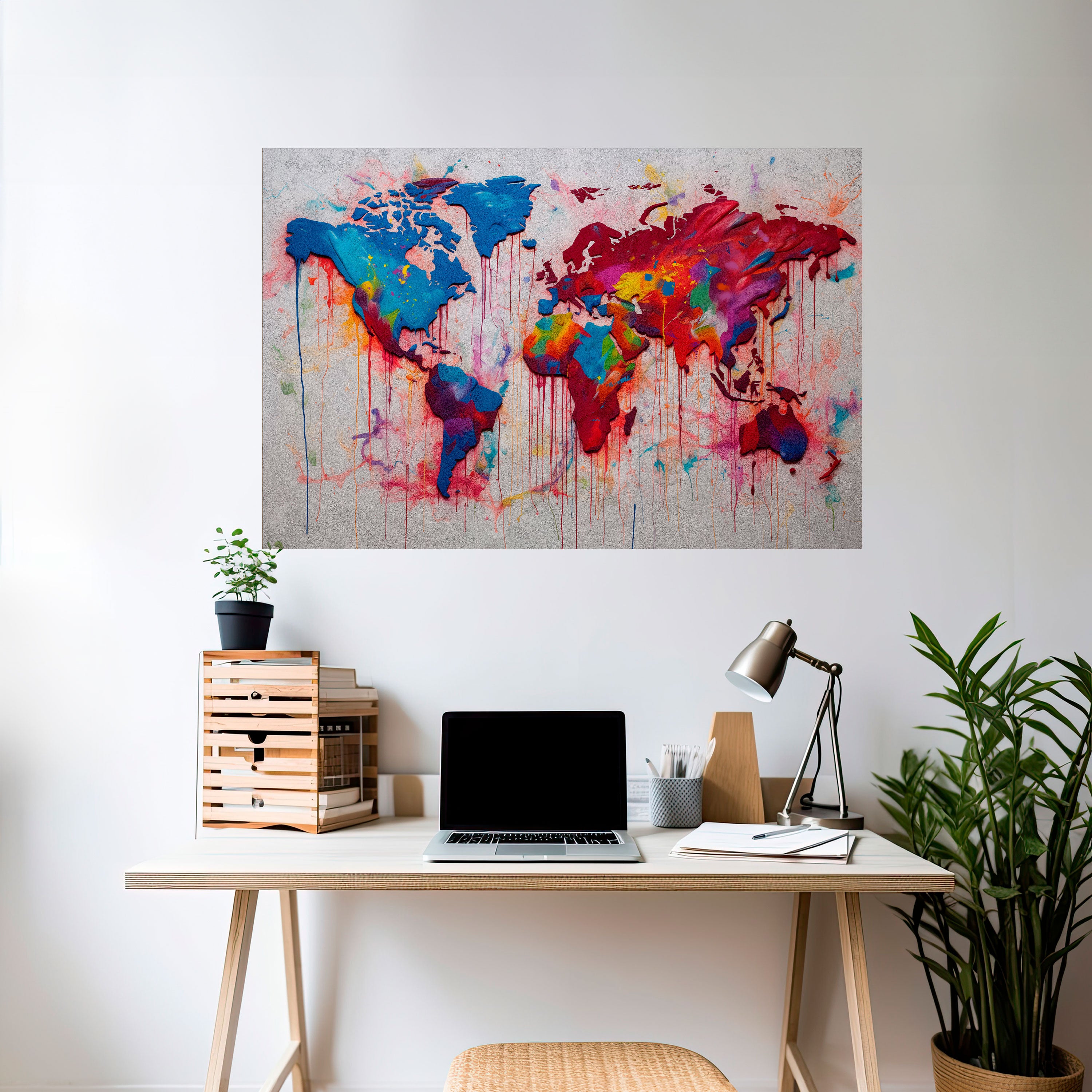 ARTISTIC ATLAS Naklejka/Plakat poziomy