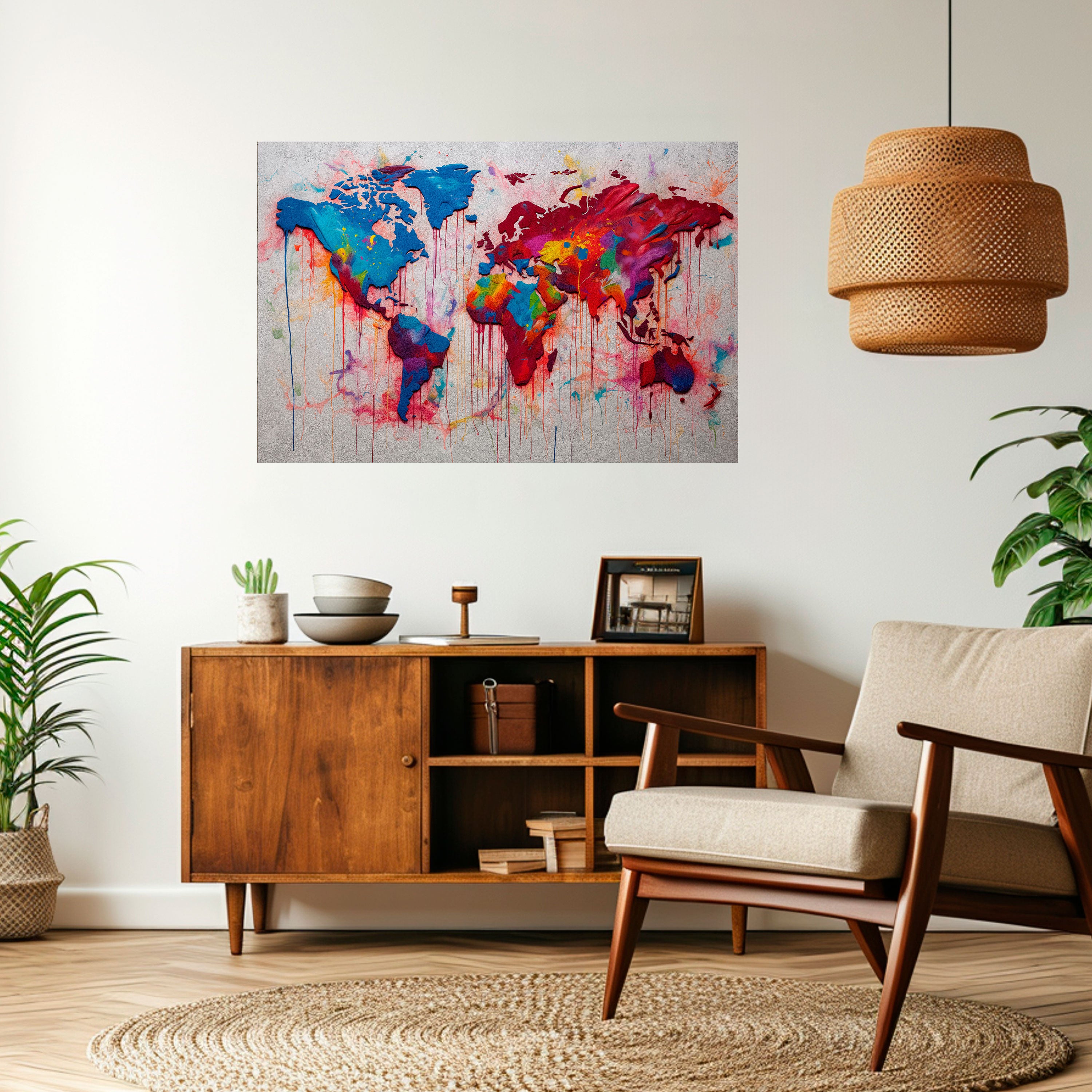 ARTISTIC ATLAS Naklejka/Plakat poziomy