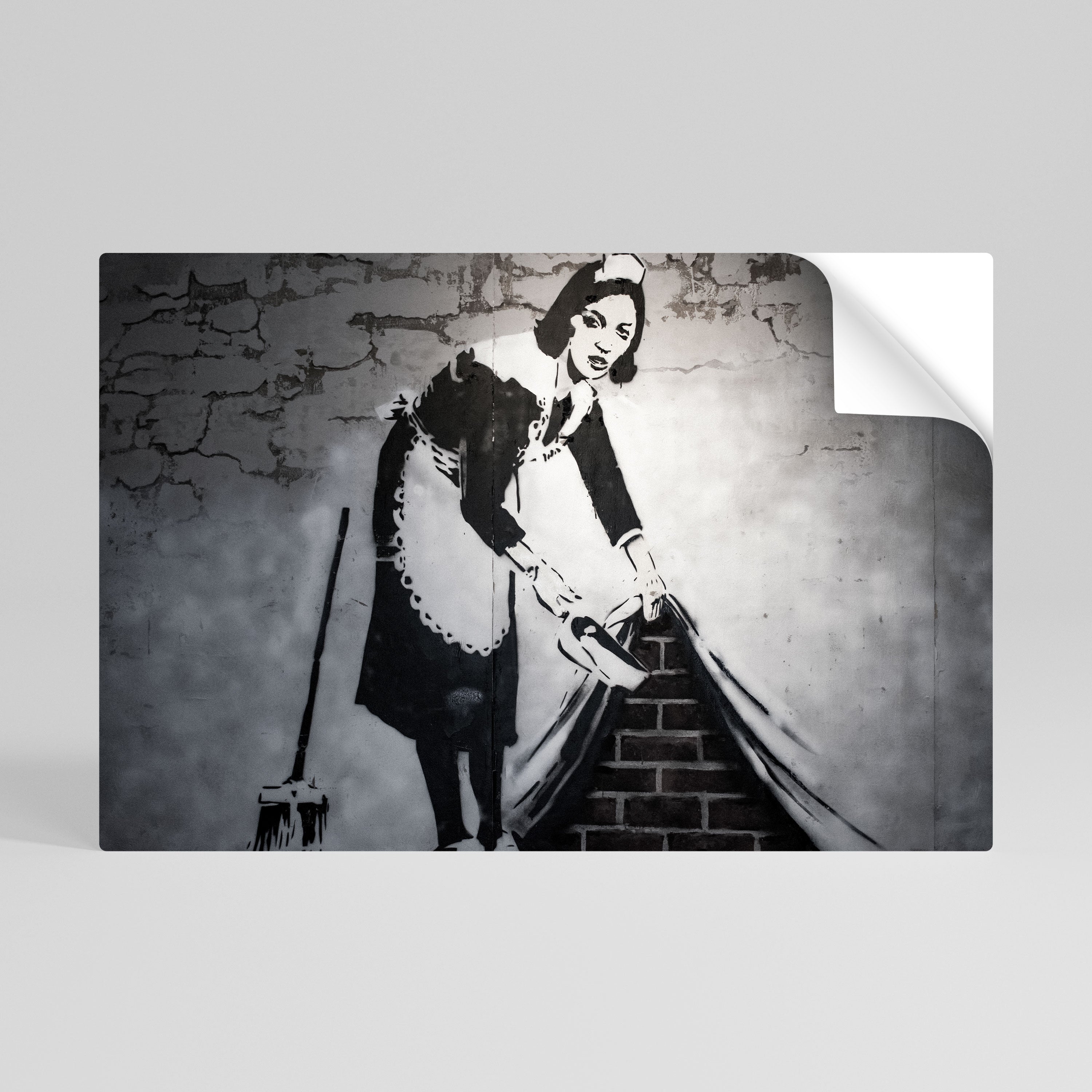 SWEEPING UNDER (BANKSY) Naklejka/Plakat poziomy
