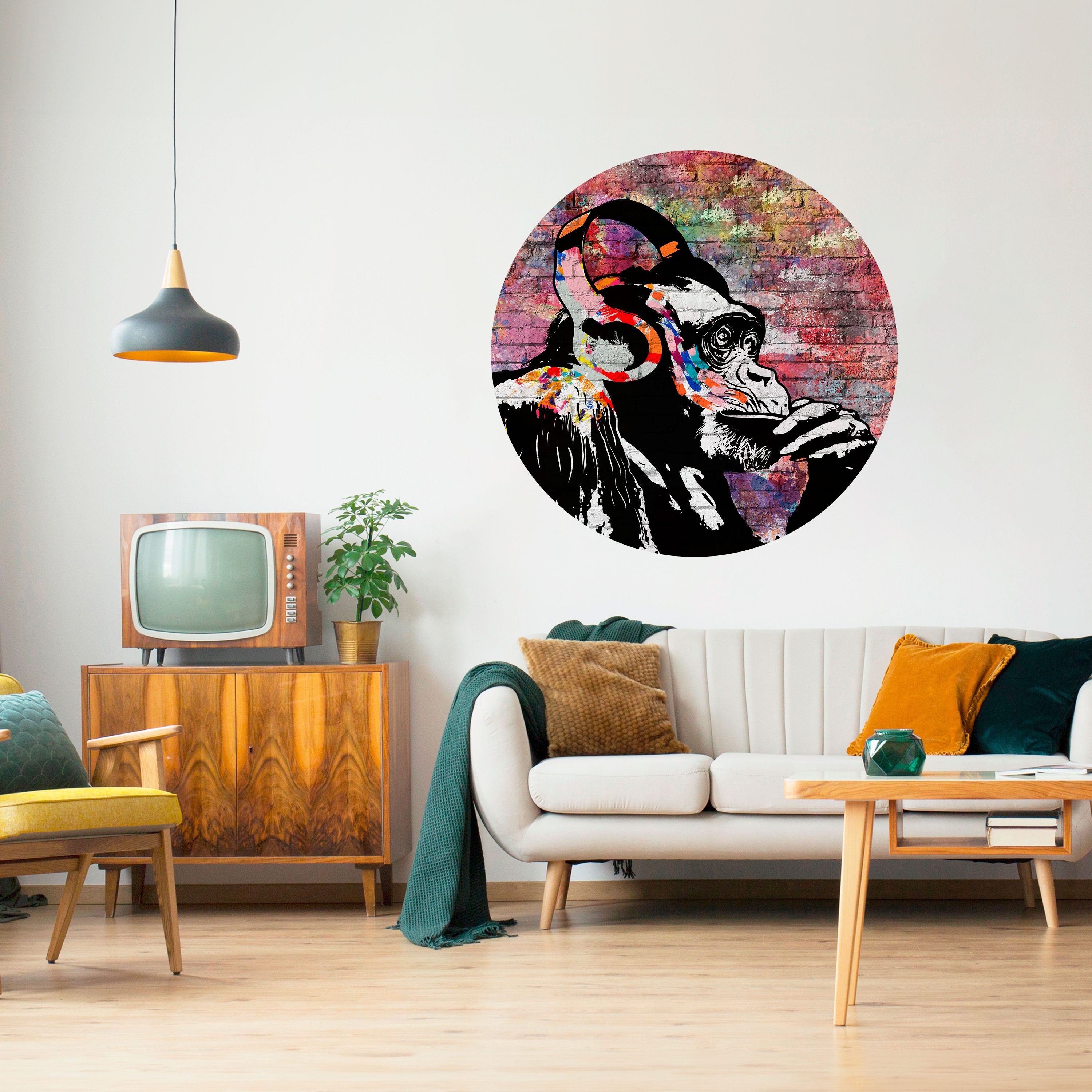 APISH LISTENER Naklejka okrągła