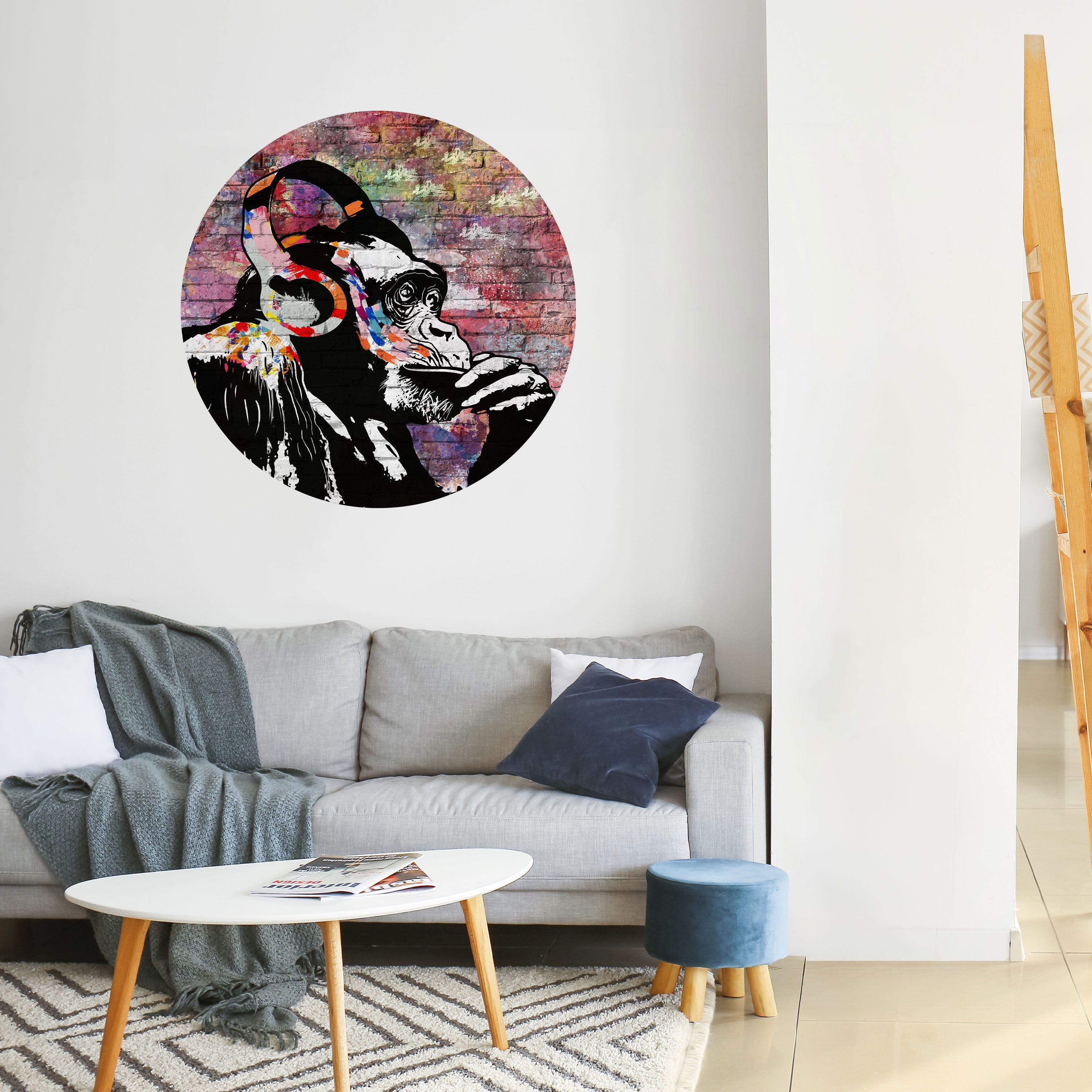 APISH LISTENER Naklejka okrągła