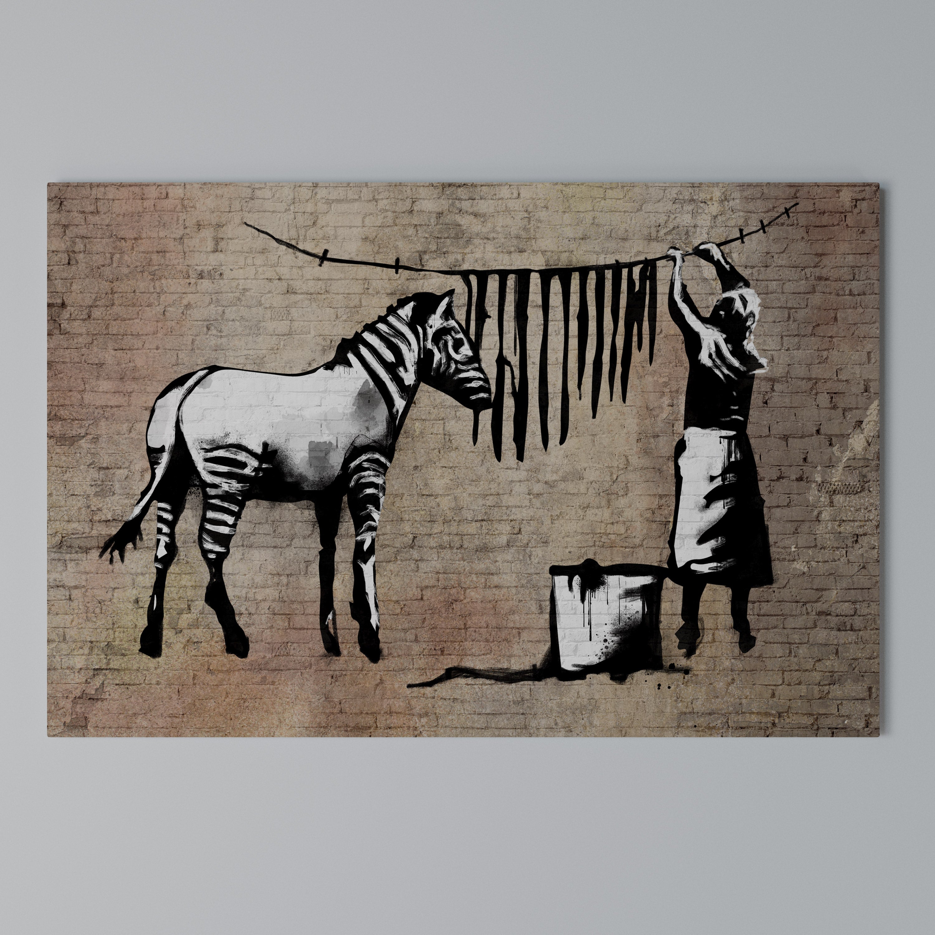 TIDY ZEBRA Poziomy obraz na płótnie