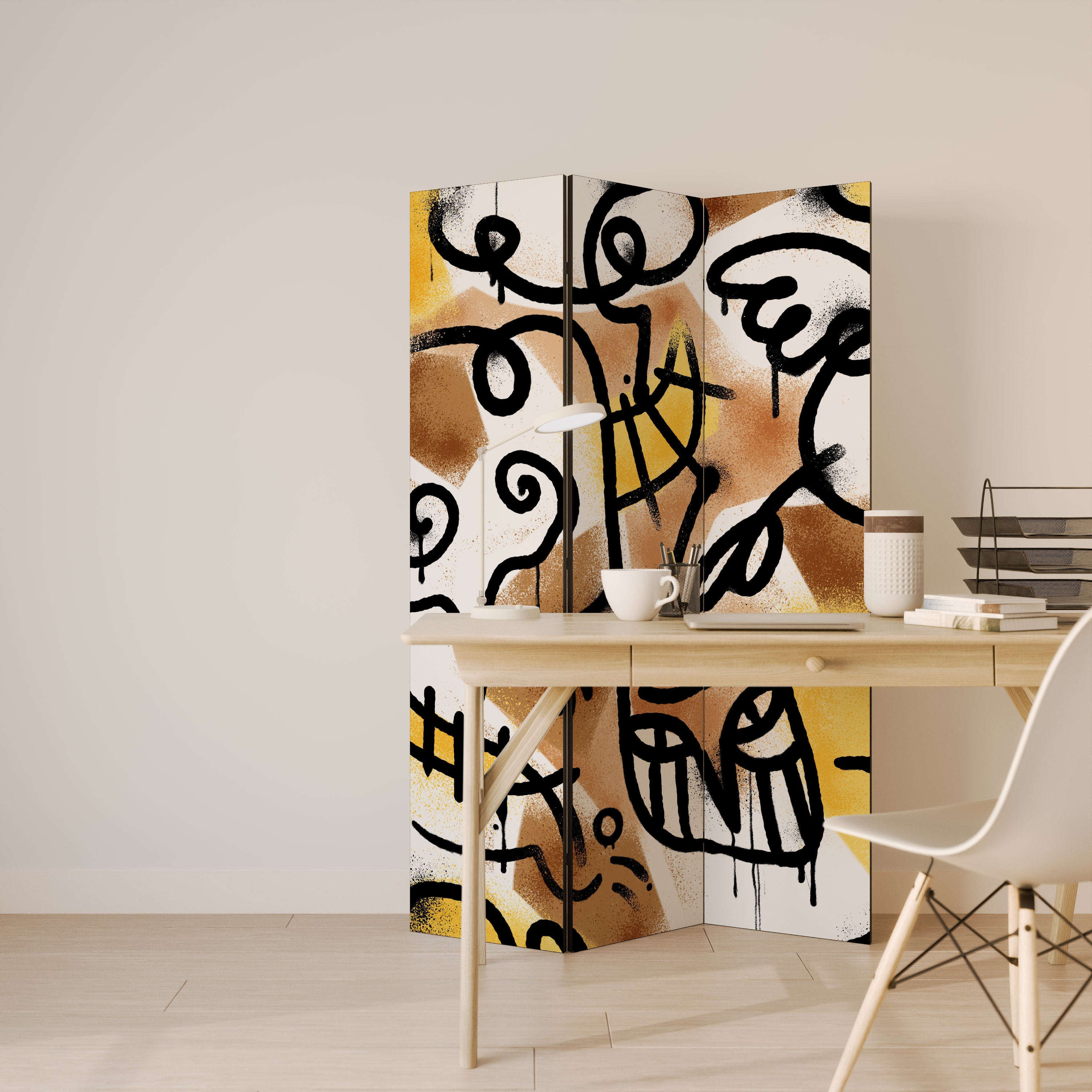 URBAN CANVAS Dekoracyjny parawan 3-skrzydłowy