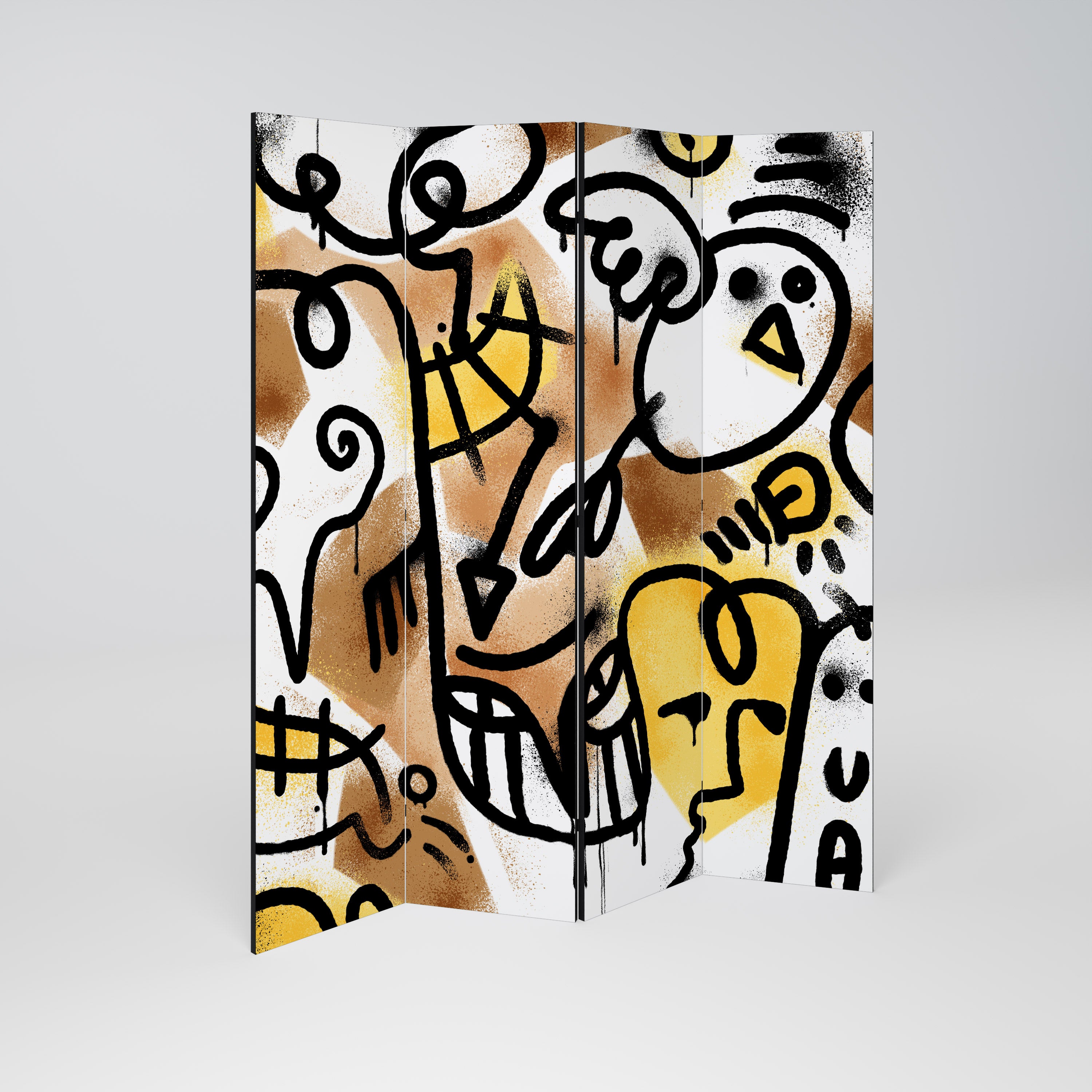 URBAN CANVAS Dekoracyjny parawan 4-skrzydłowy