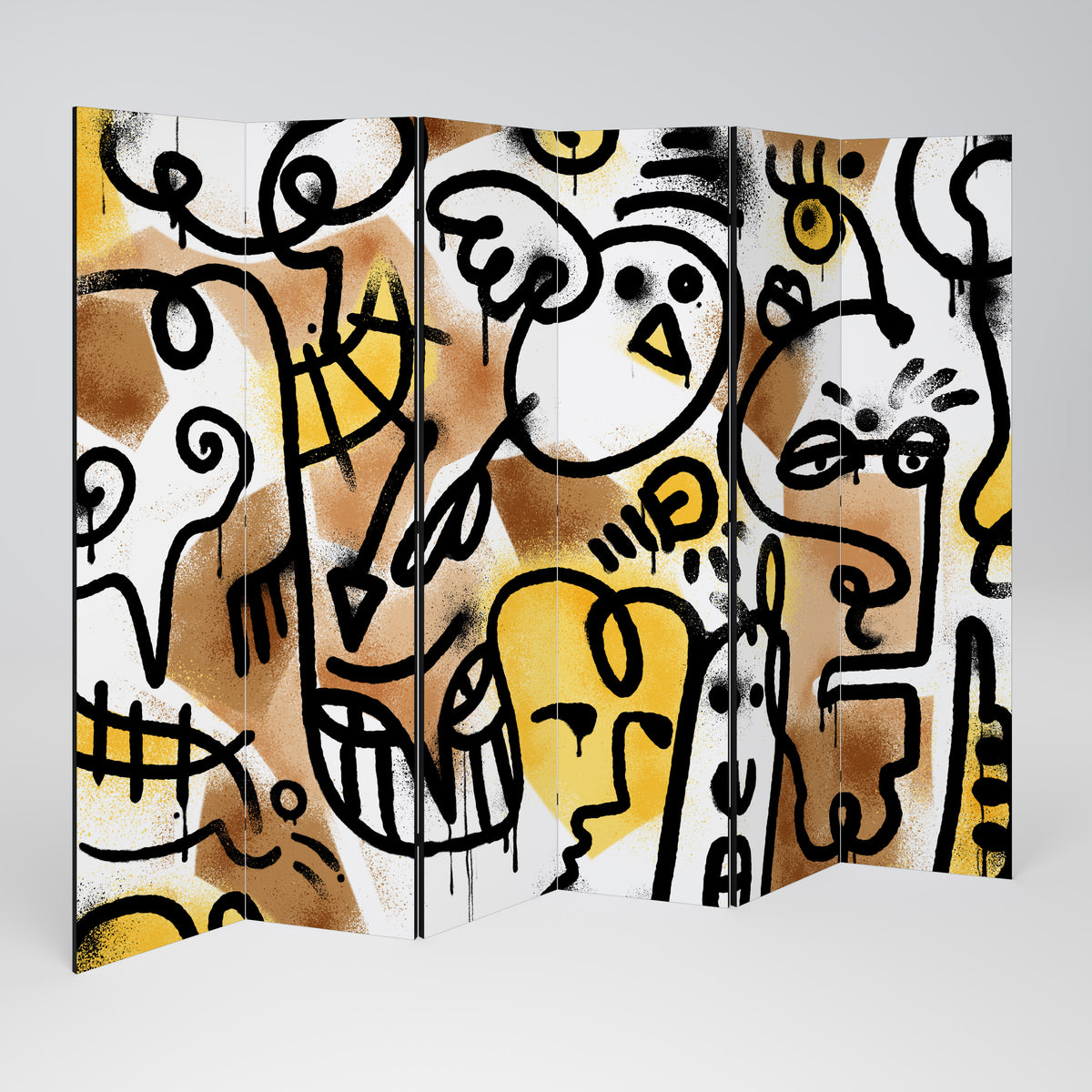 URBAN CANVAS Dekoracyjny parawan 6-skrzydłowy