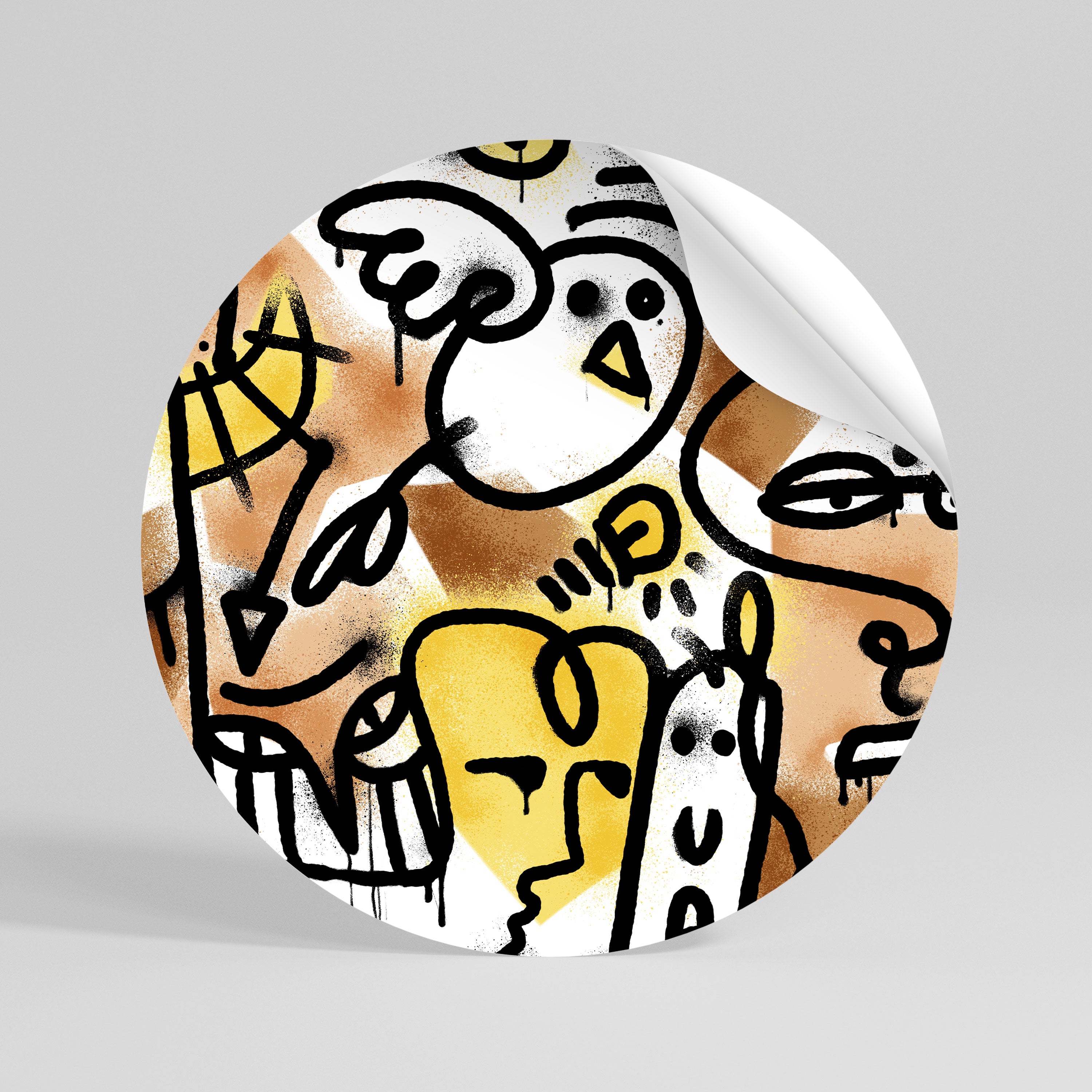 URBAN CANVAS Naklejka - okrągła