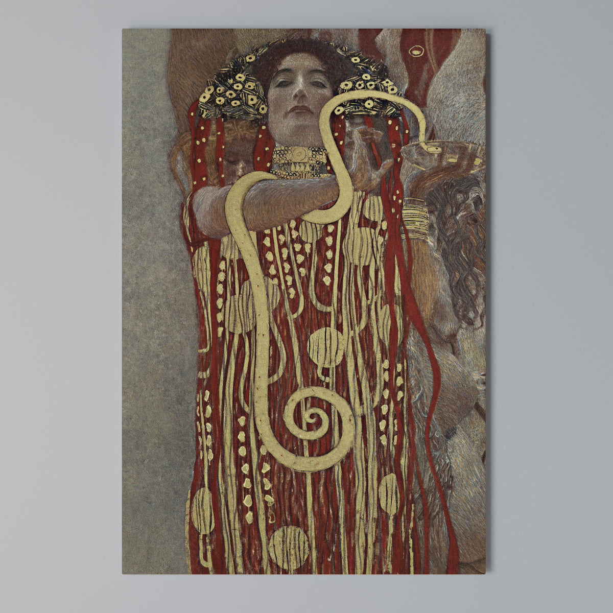 HYGIEIA BY KLIMT Pionowy obraz na płótnie