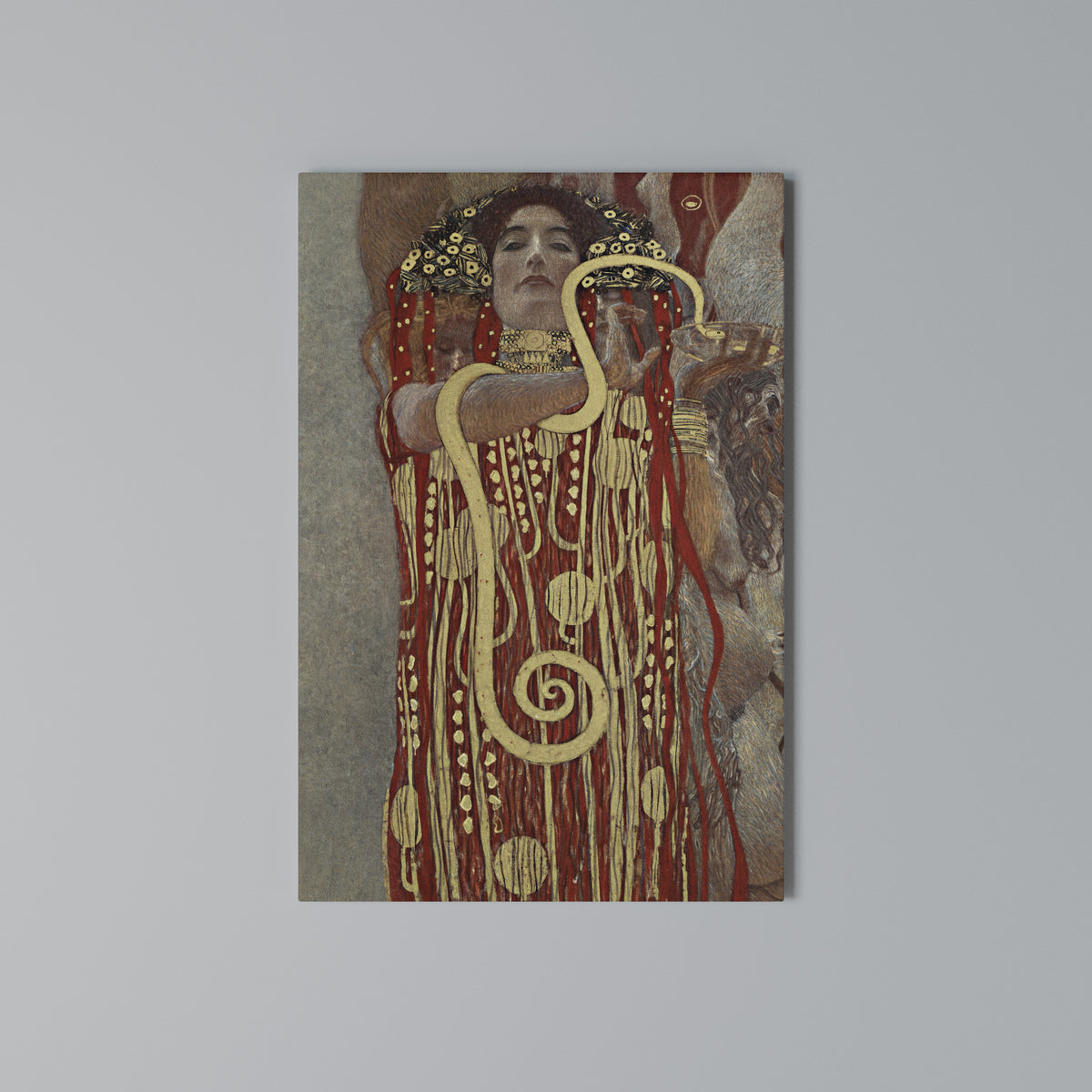 HYGIEIA BY KLIMT Pionowy obraz na płótnie