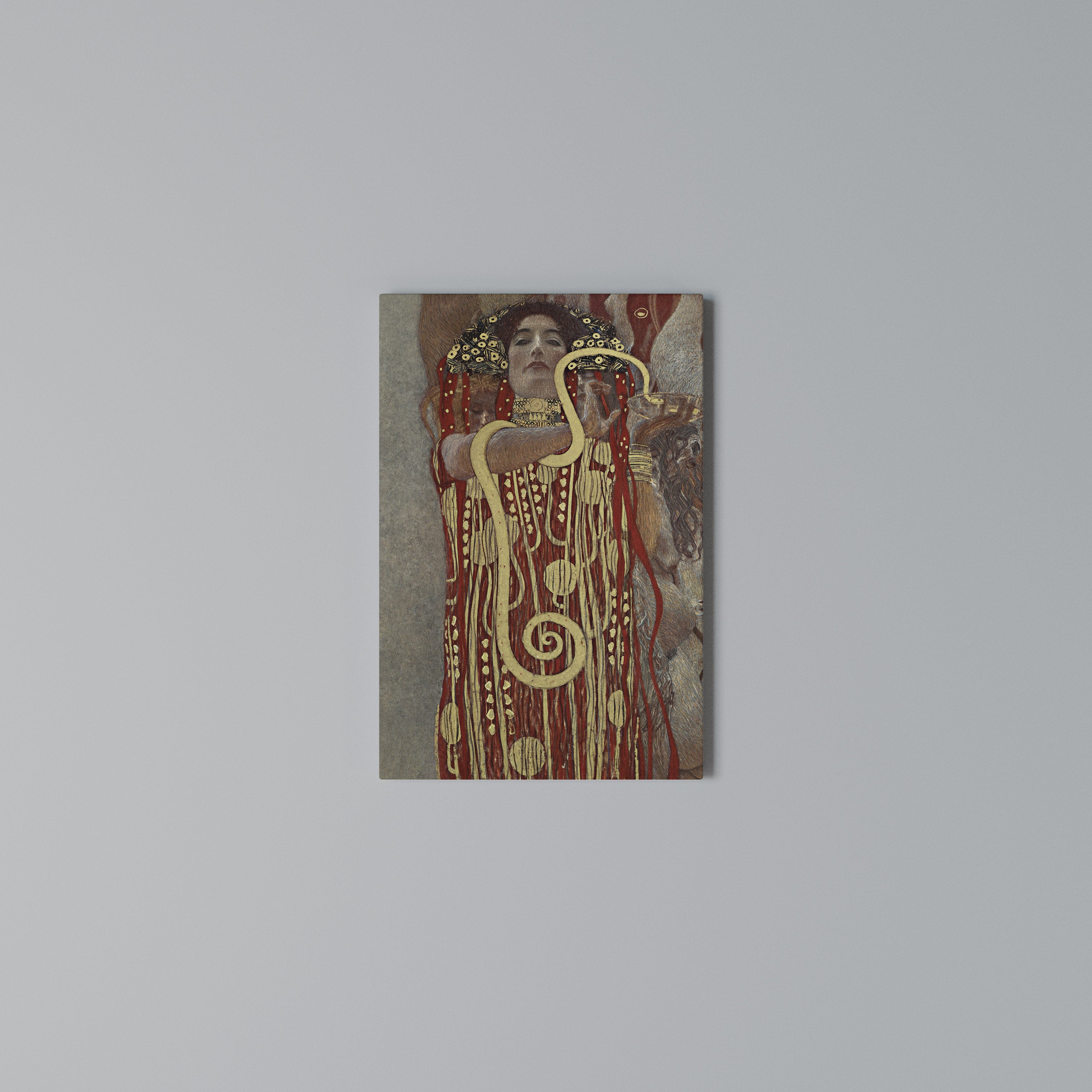 HYGIEIA BY KLIMT Pionowy obraz na płótnie