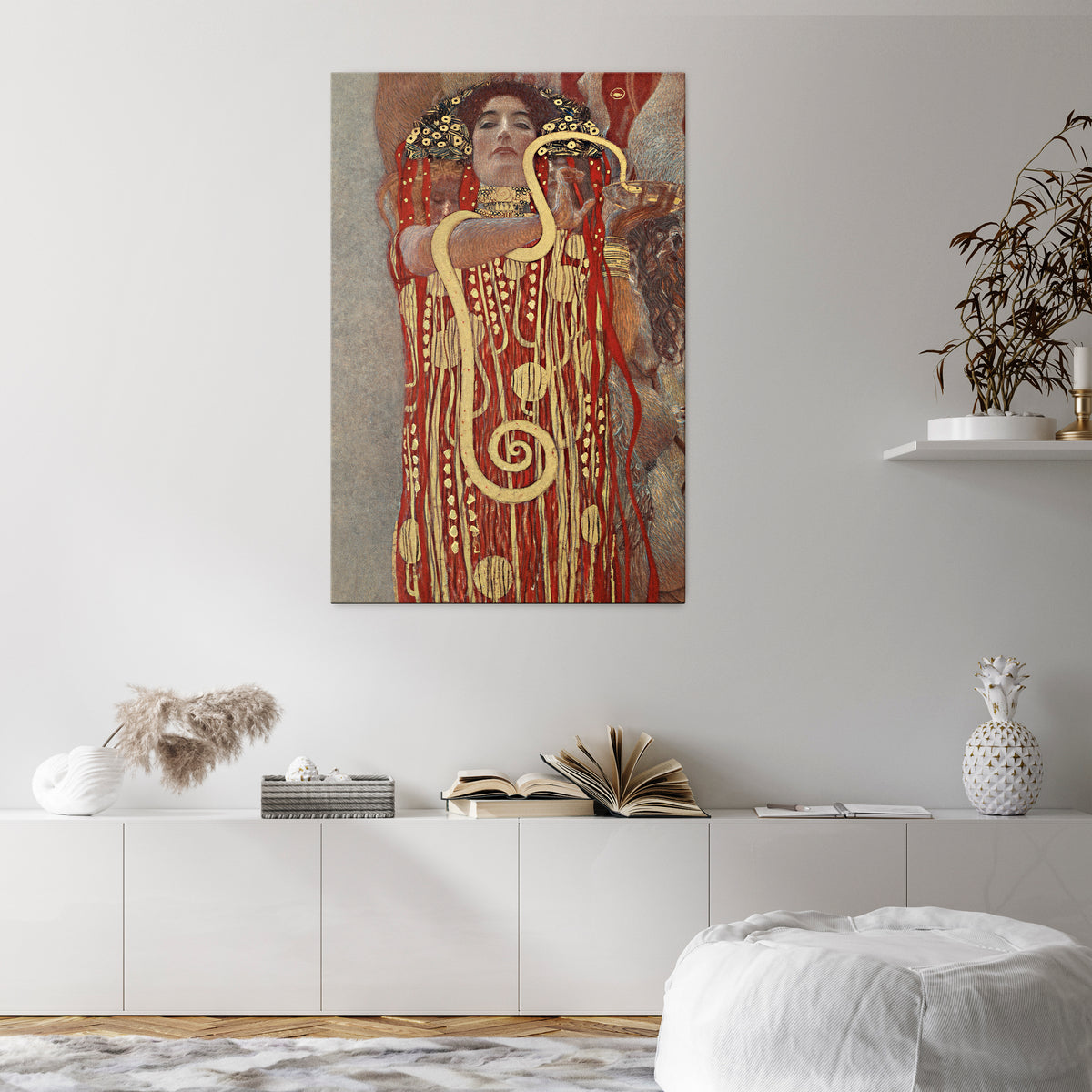 HYGIEIA BY KLIMT Pionowy obraz na płótnie