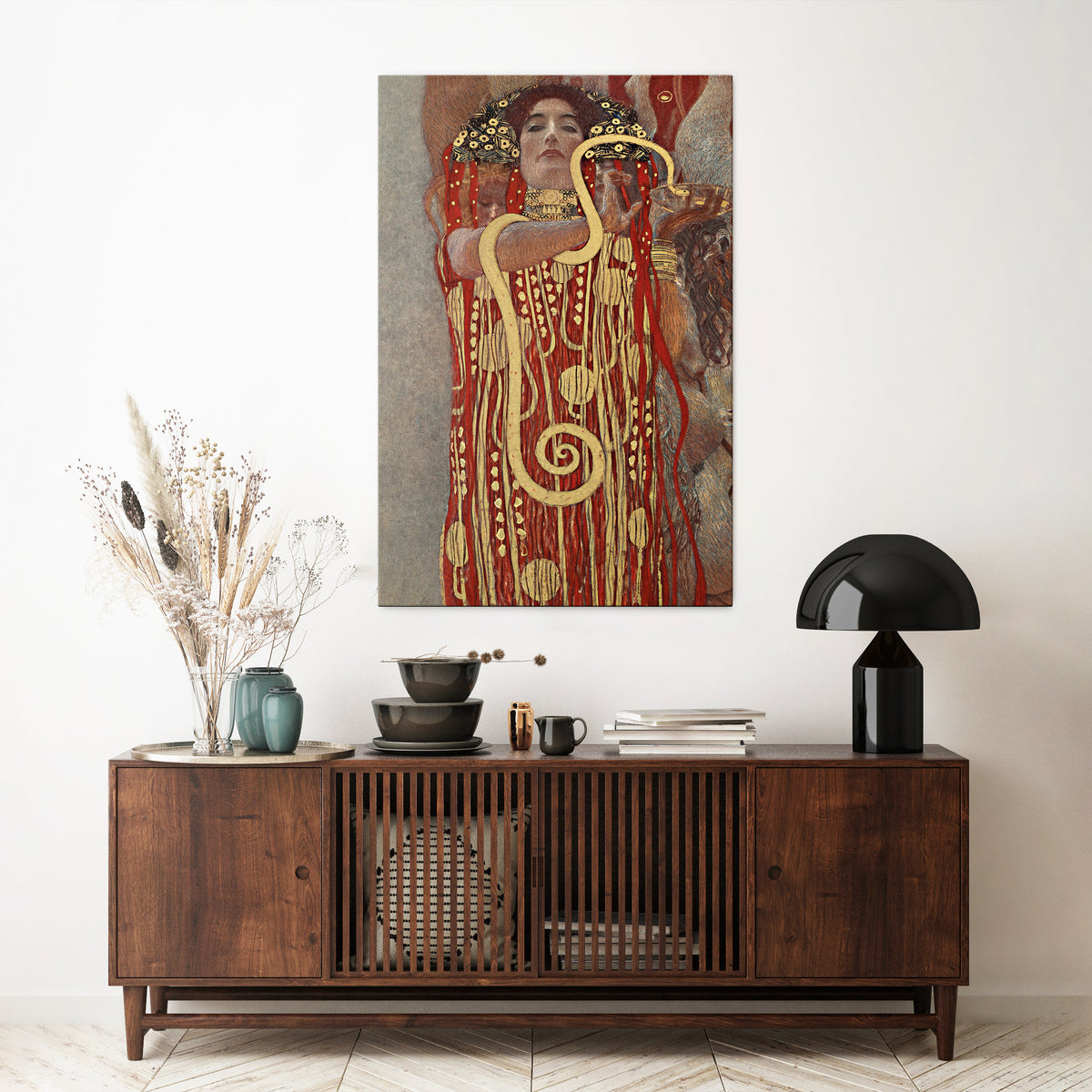 HYGIEIA BY KLIMT Pionowy obraz na płótnie