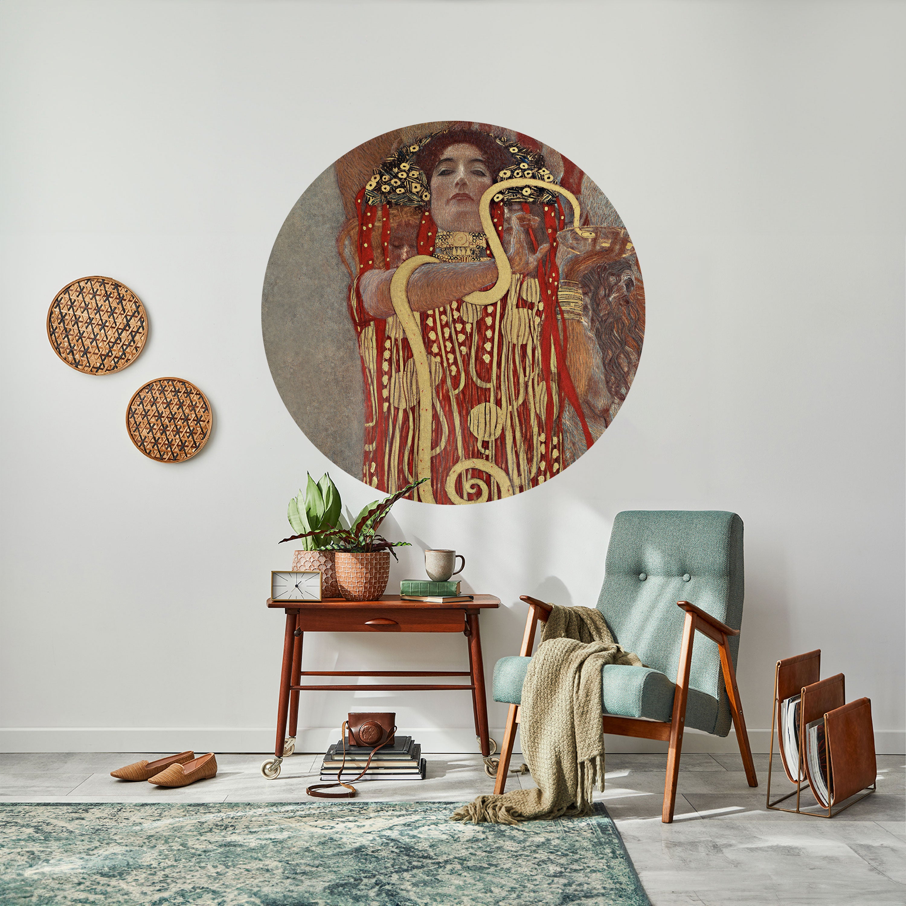 HYGIEIA BY KLIMT Naklejka okrągła