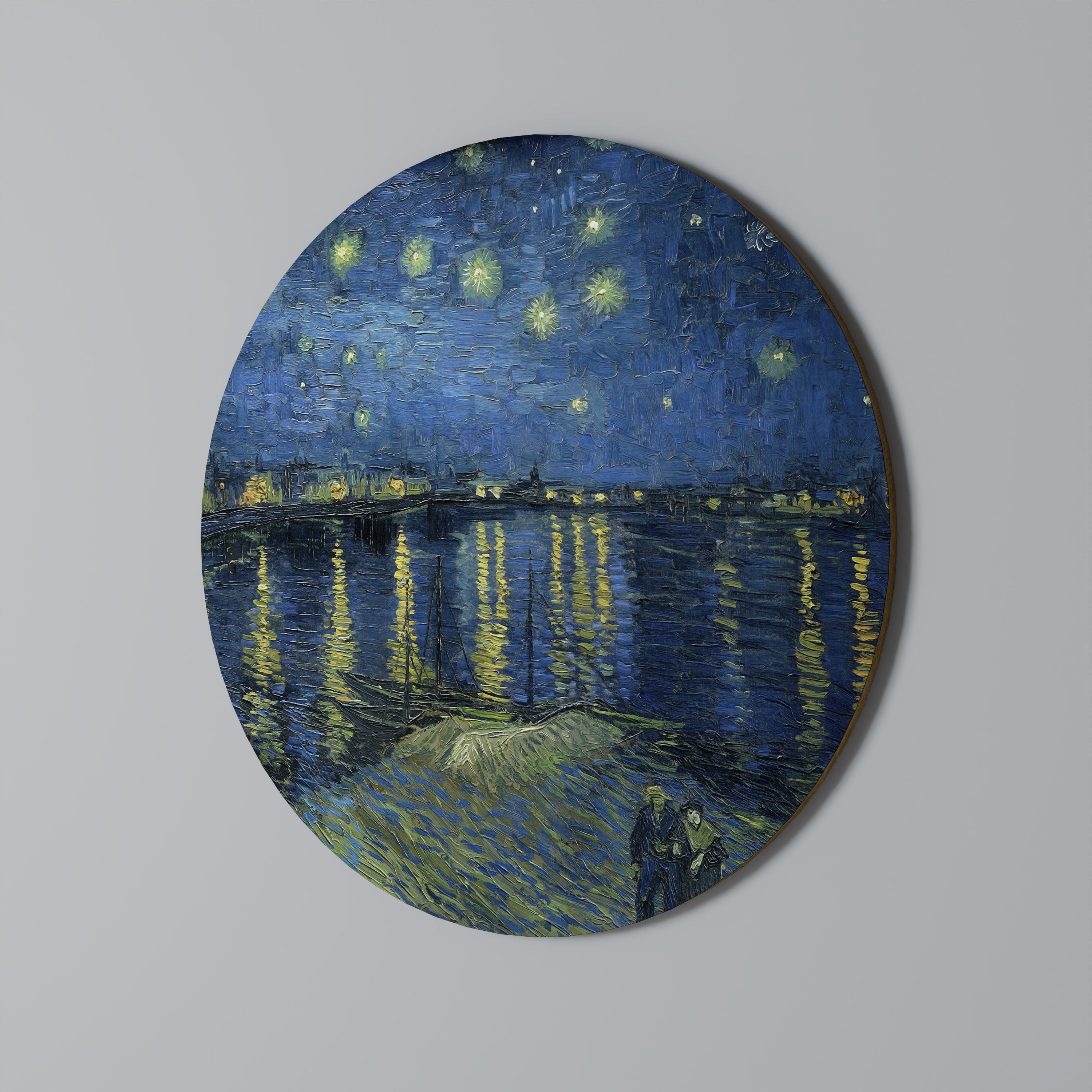 STARRY NIGHT OVER THE RHONE Obraz okrągły