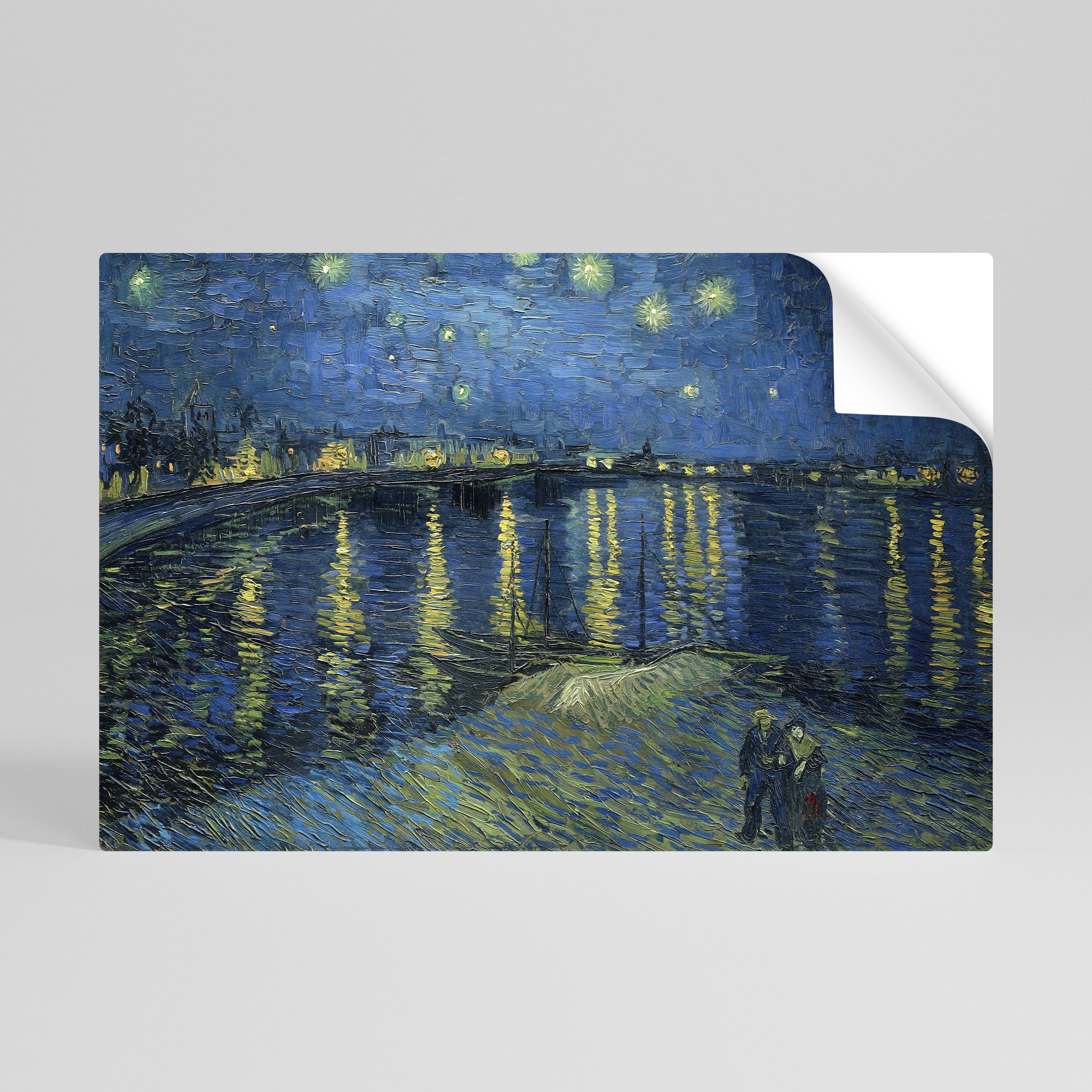 STARRY NIGHT OVER THE RHONE Naklejka/Plakat poziomy