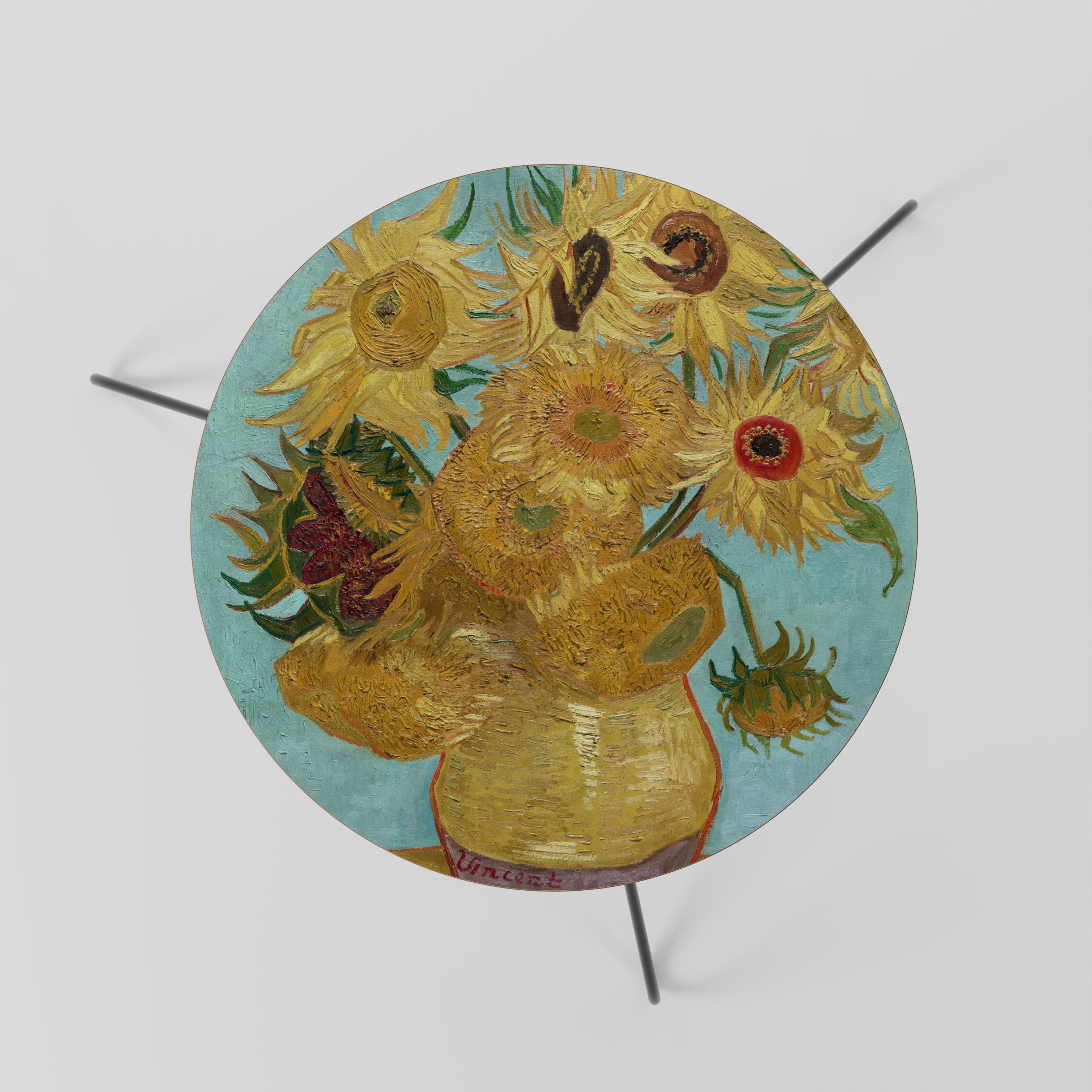 VASE WITH TWELVE SUNFLOWERS Stolik kawowy mały
