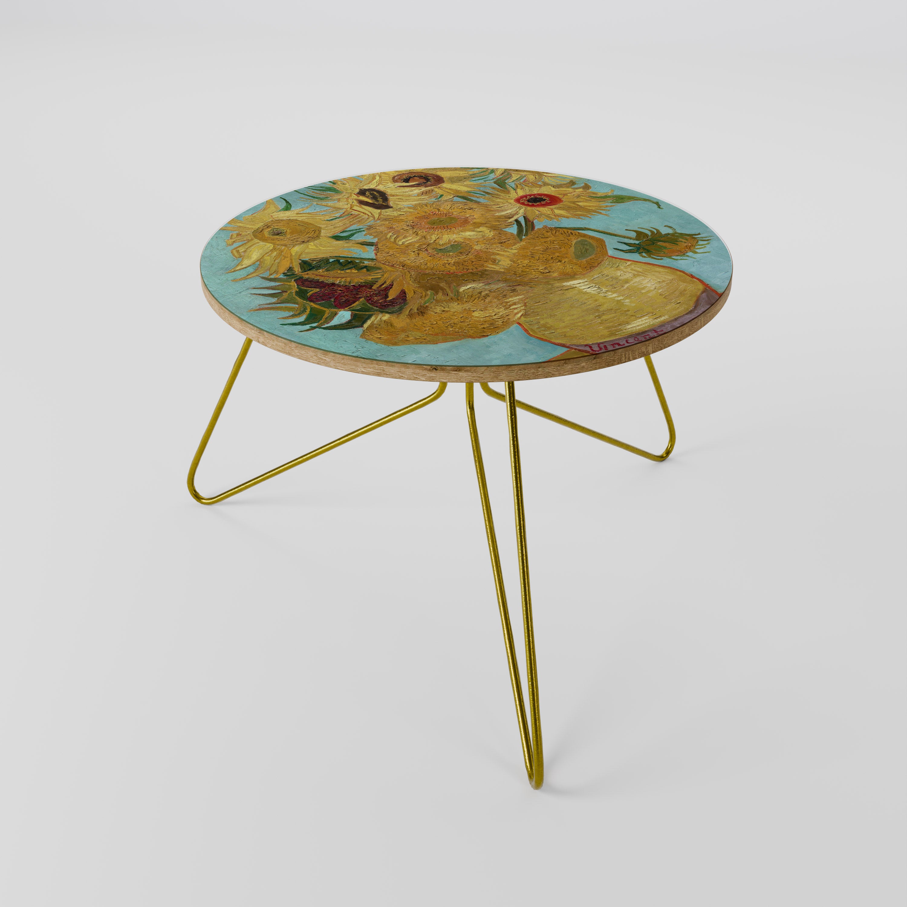 VASE WITH TWELVE SUNFLOWERS Stolik kawowy mały