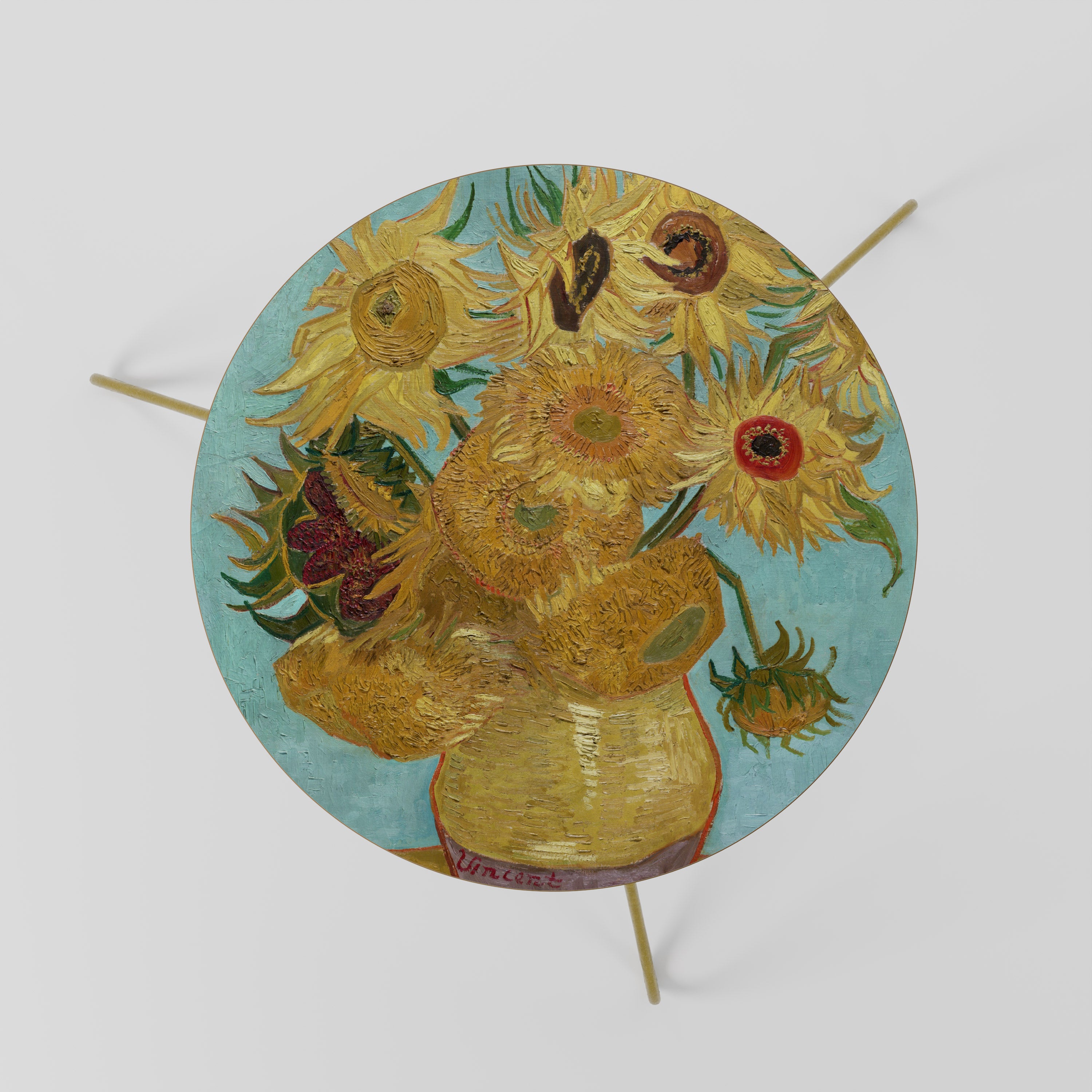 VASE WITH TWELVE SUNFLOWERS Stolik kawowy mały