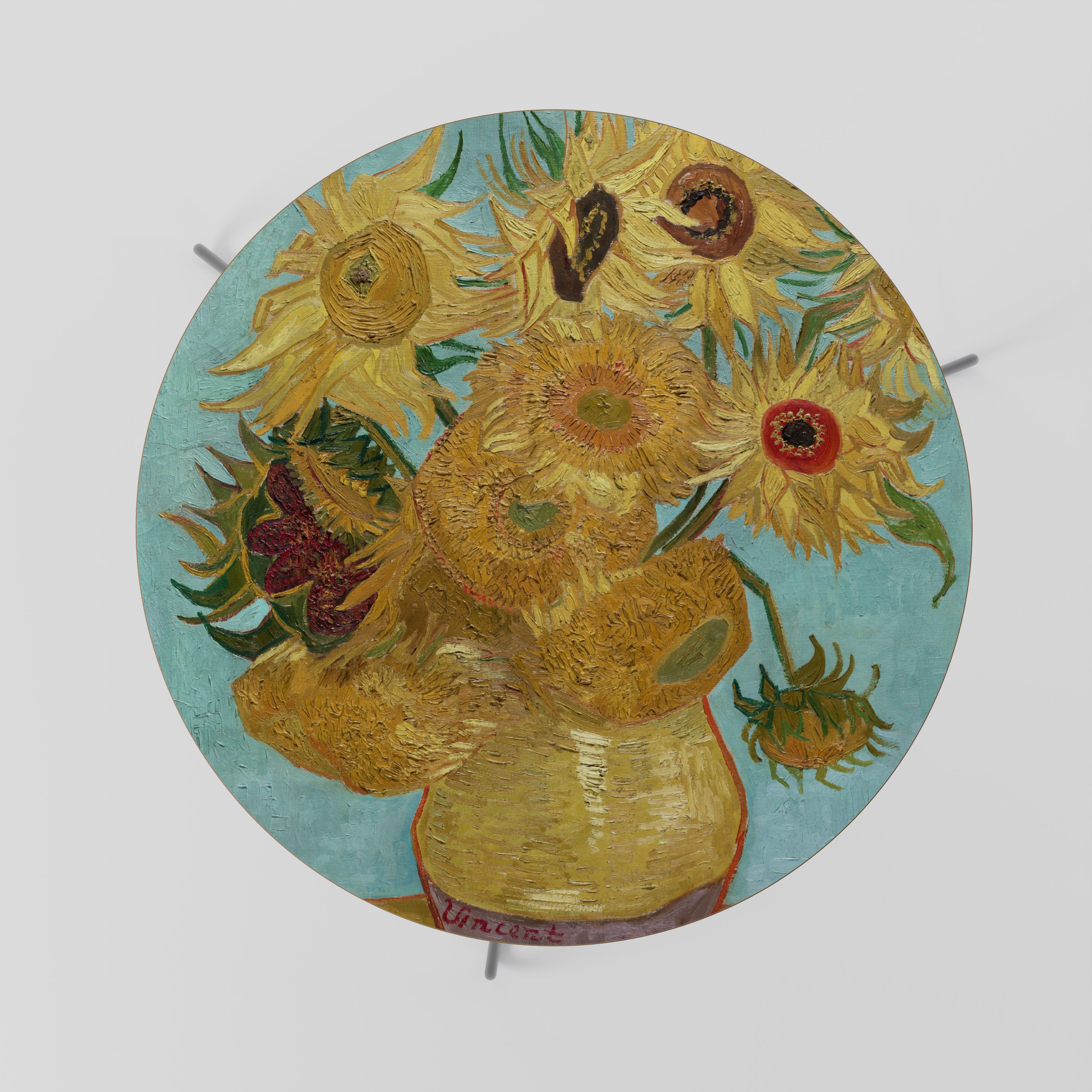 VASE WITH TWELVE SUNFLOWERS Stolik kawowy duży