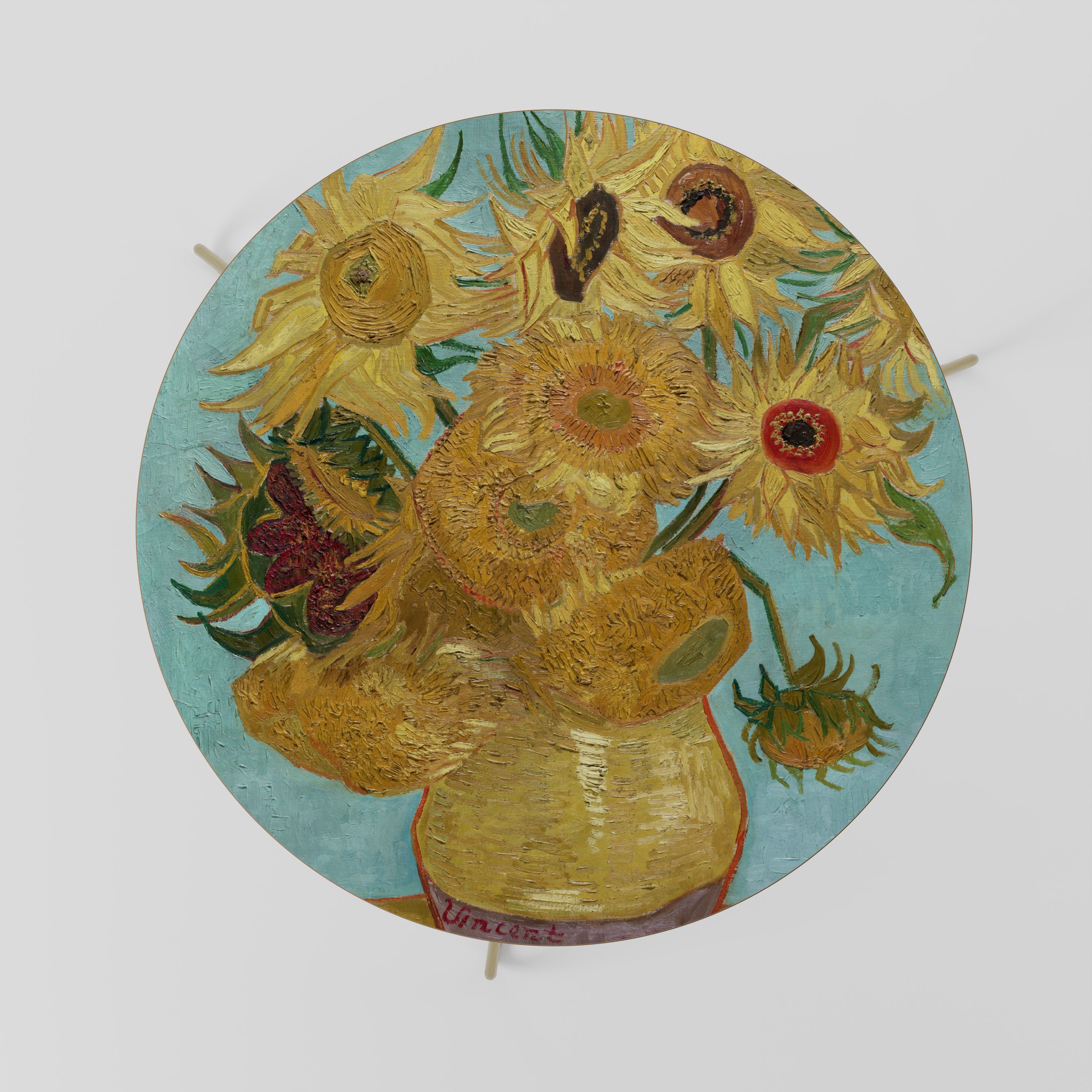VASE WITH TWELVE SUNFLOWERS Stolik kawowy duży
