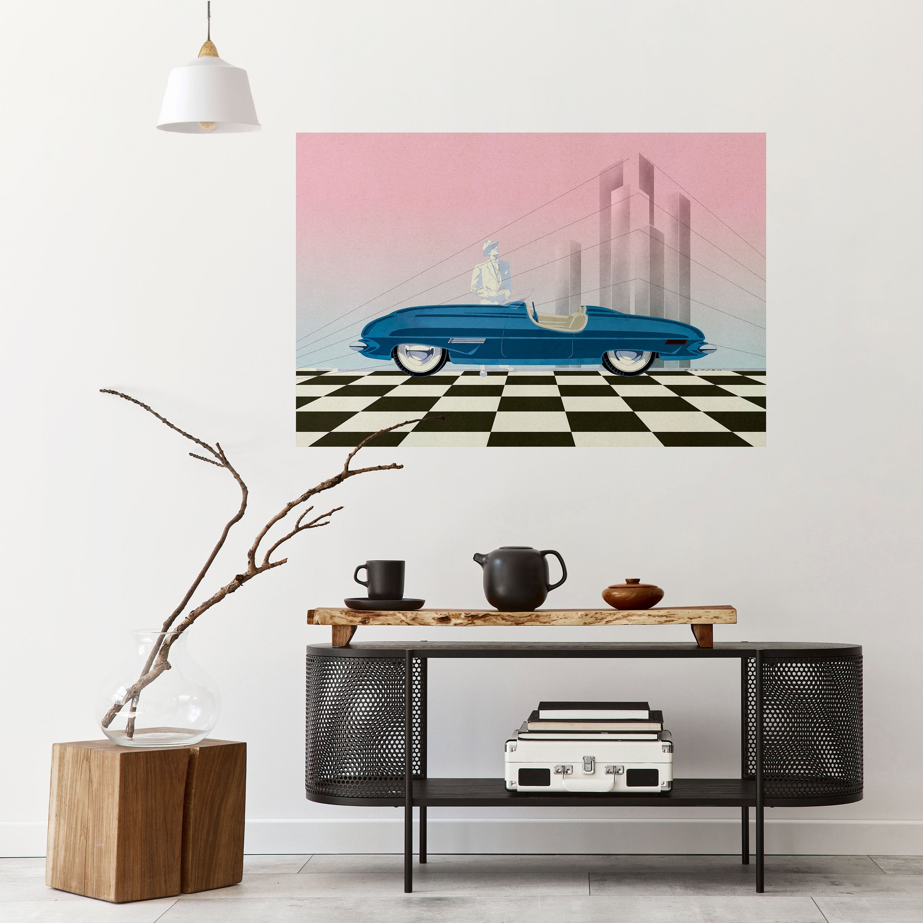 BLUE ROADSTER Naklejka/Plakat poziomy