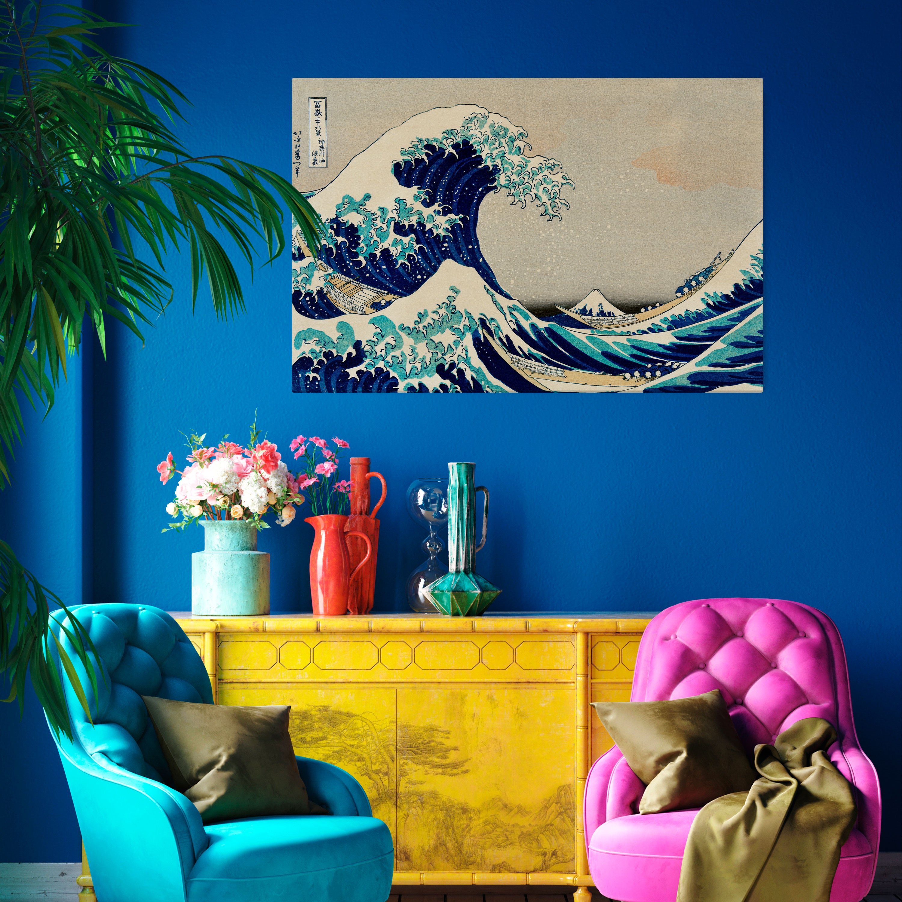 THE GREAT WAVE - Obraz na płótnie (poziomy)