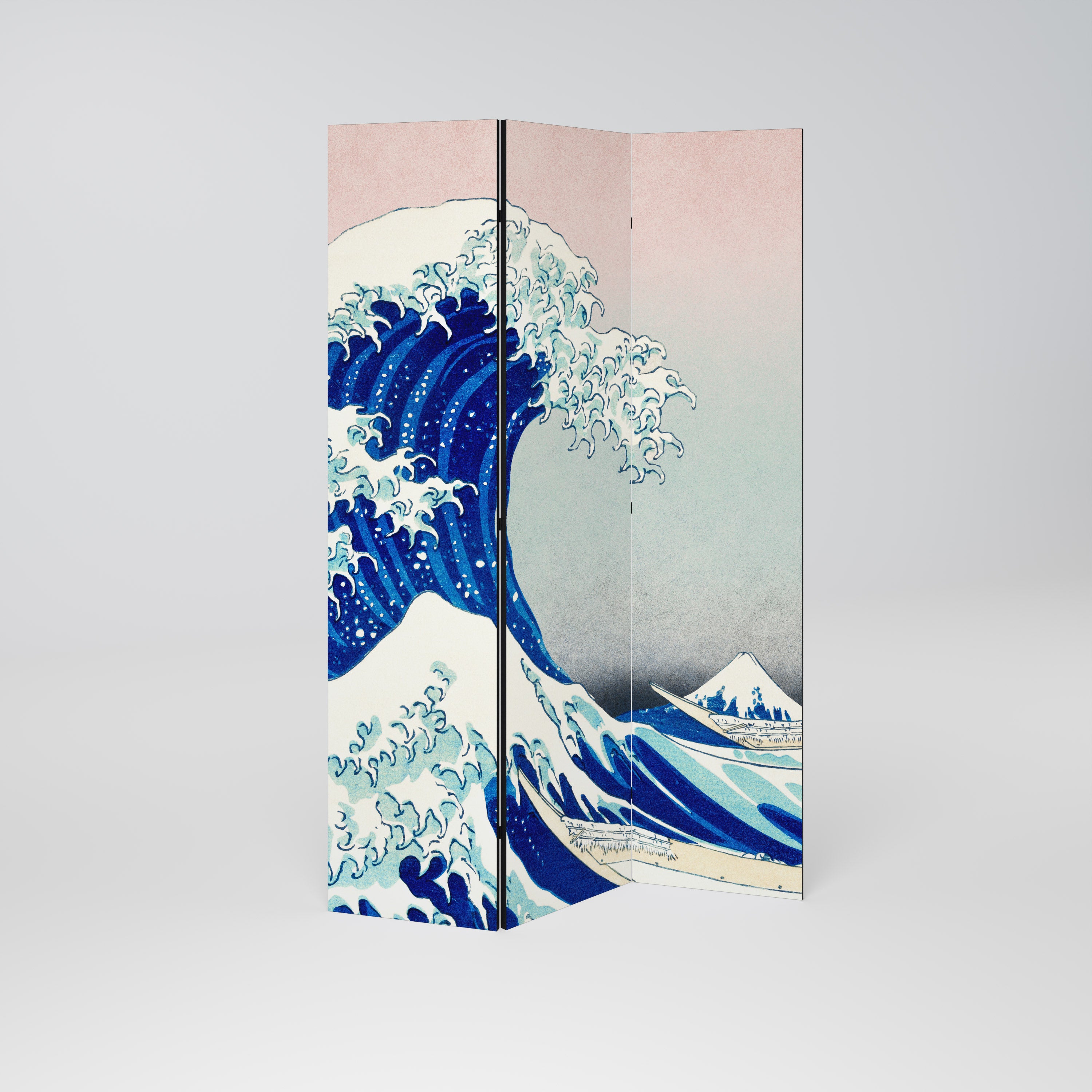 THE GREAT WAVE Dekoracyjny parawan 3-skrzydłowy