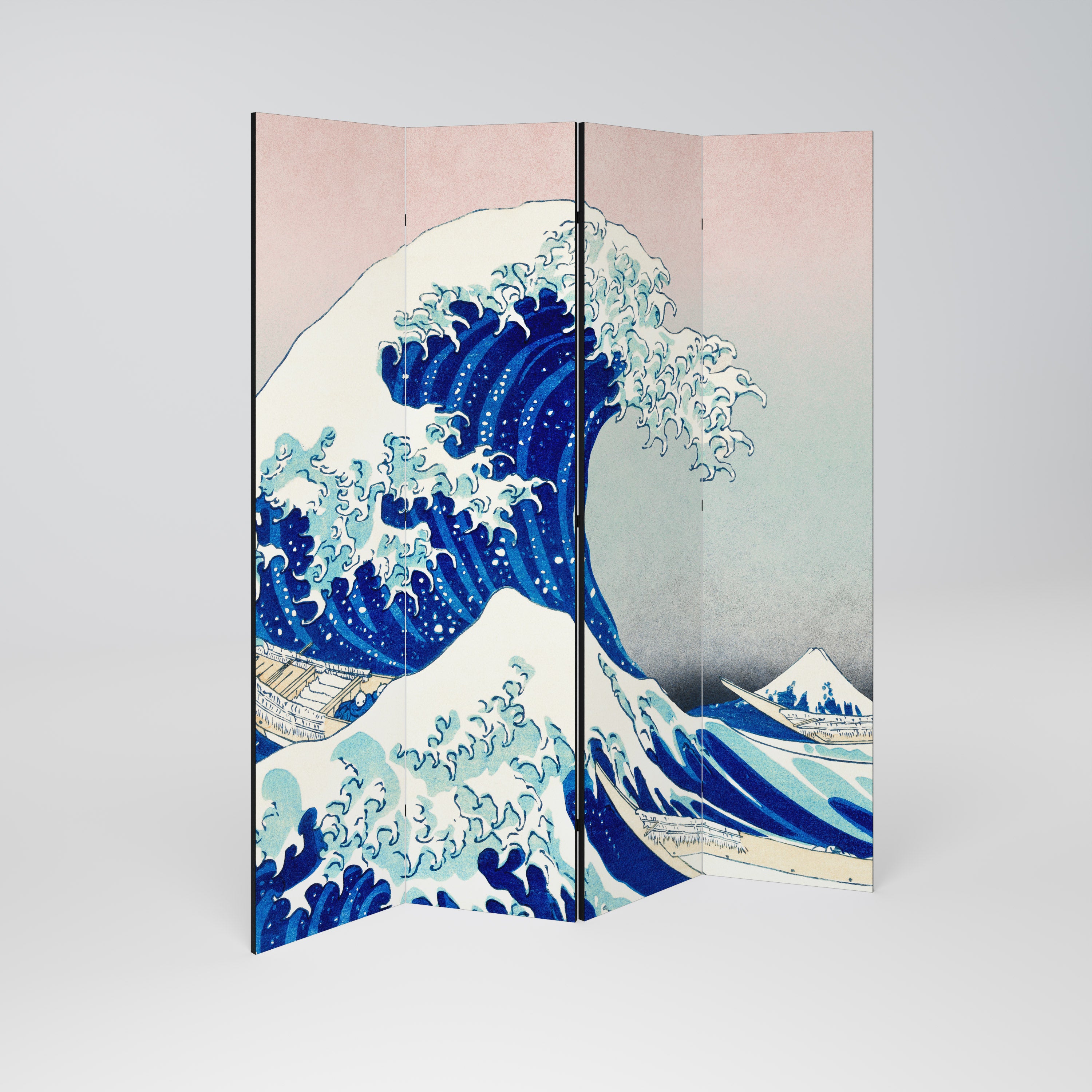 THE GREAT WAVE Dekoracyjny parawan 4-skrzydłowy