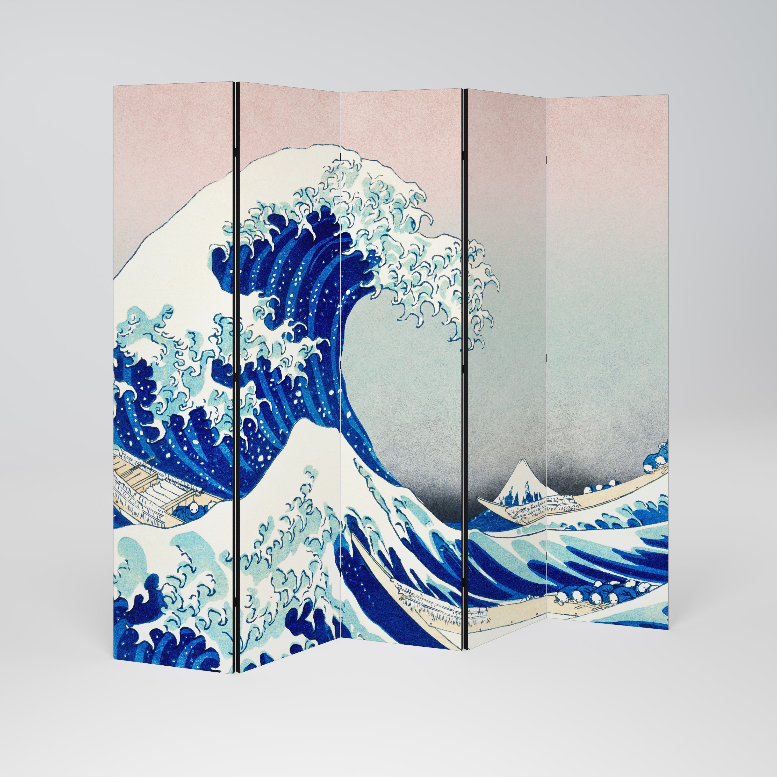 THE GREAT WAVE Dekoracyjny parawan 5-skrzydłowy