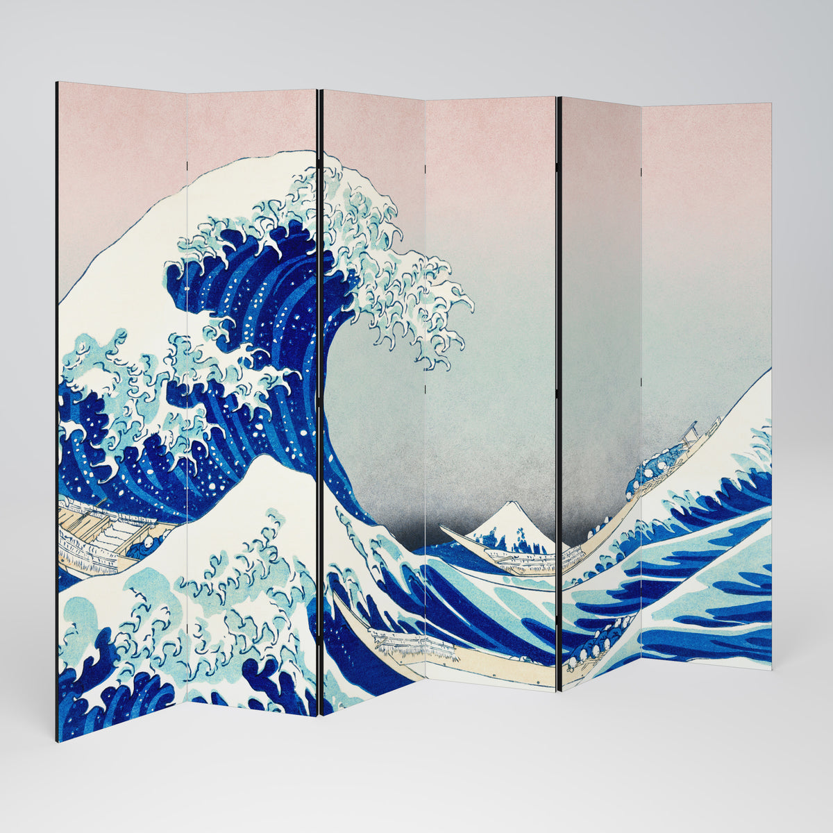 THE GREAT WAVE Dekoracyjny parawan 6-skrzydłowy